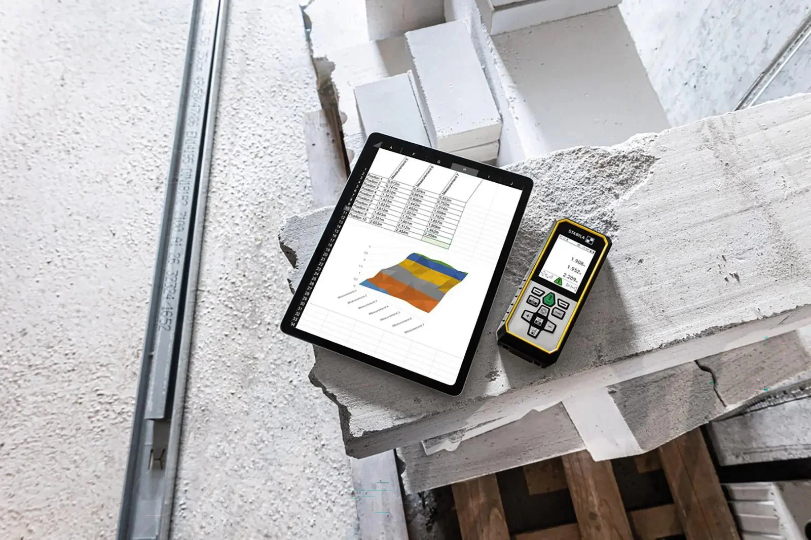 STABILA LD 530 BT Laser Distance Measure 200m Bluetooth 20123 - Image 11