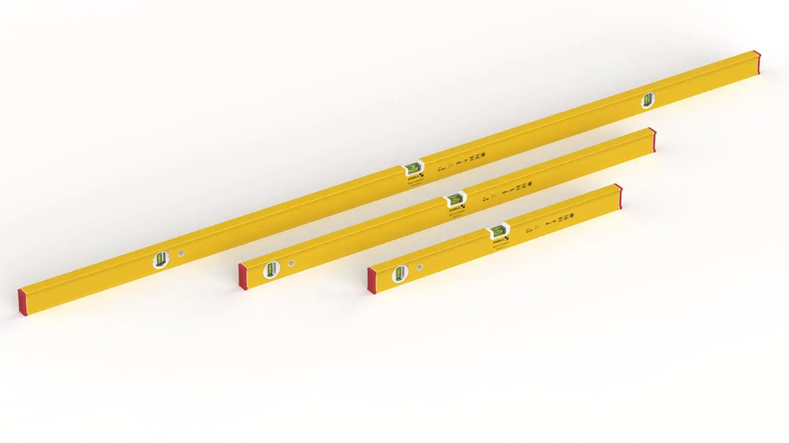 STABILA PRO SET 80 AS Spirit Level Set 60cm 100cm 180cm Levels 19913 - Image 3
