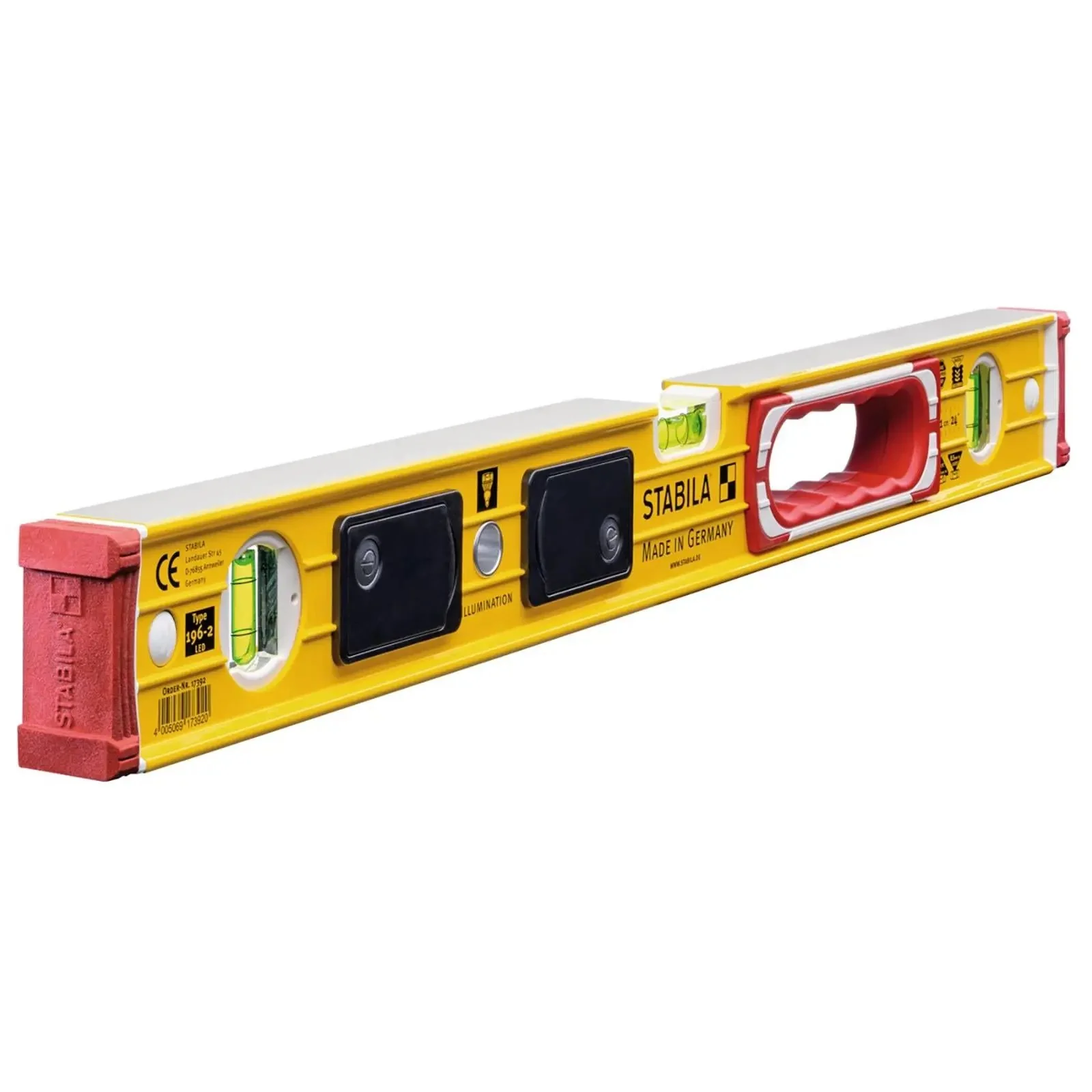 STABILA Type 196-2 LED Spirit Level Illuminated Vials - Choose Size - Image 11