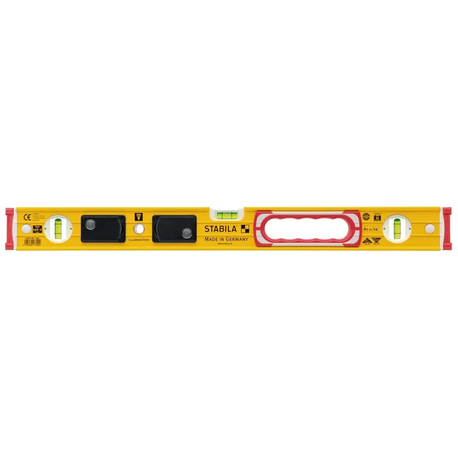STABILA Type 196-2 LED Spirit Level Illuminated Vials - Choose Size - Image 12