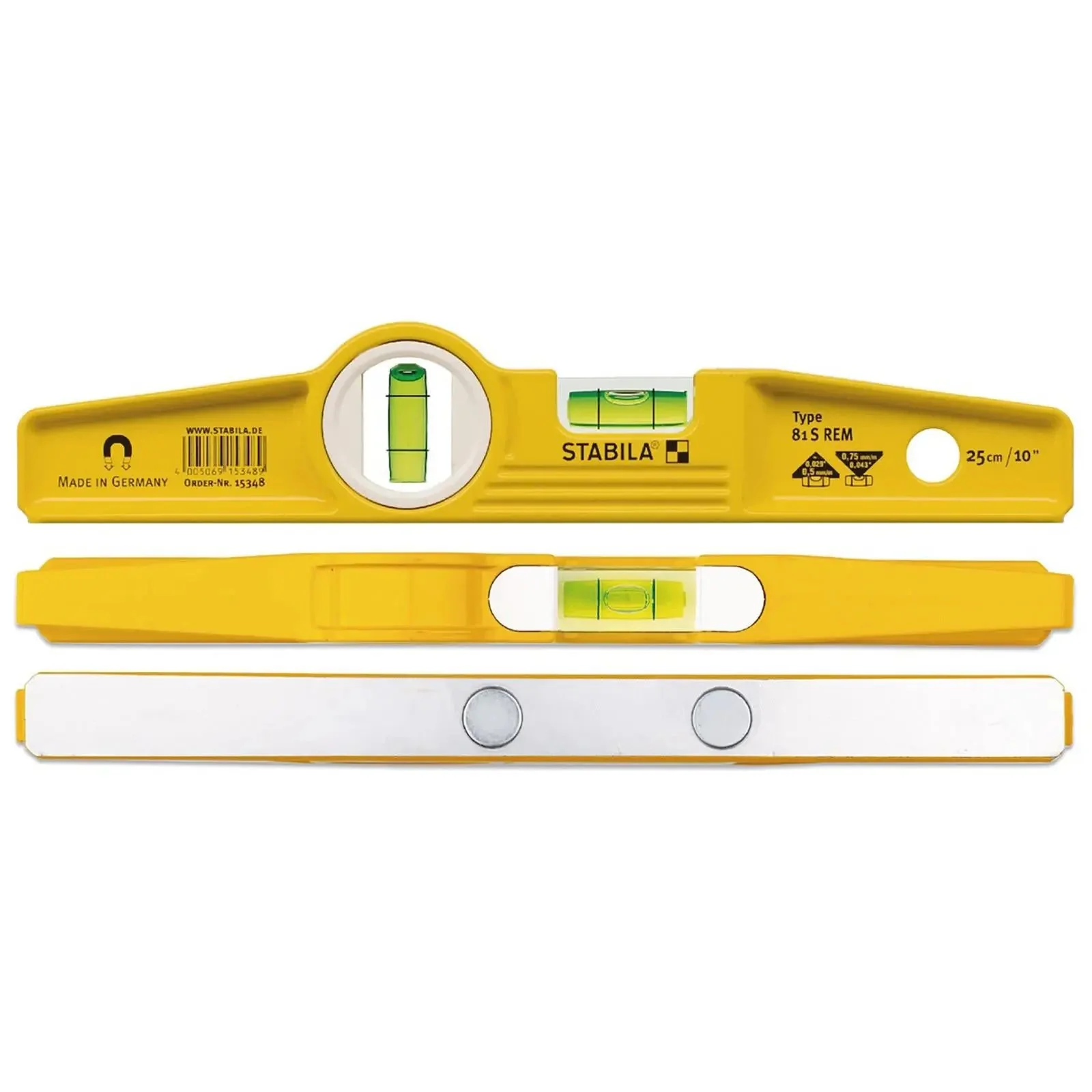 STABILA Type 81 S REM Torpedo Spirit Level 25cm 15348 - Image 4