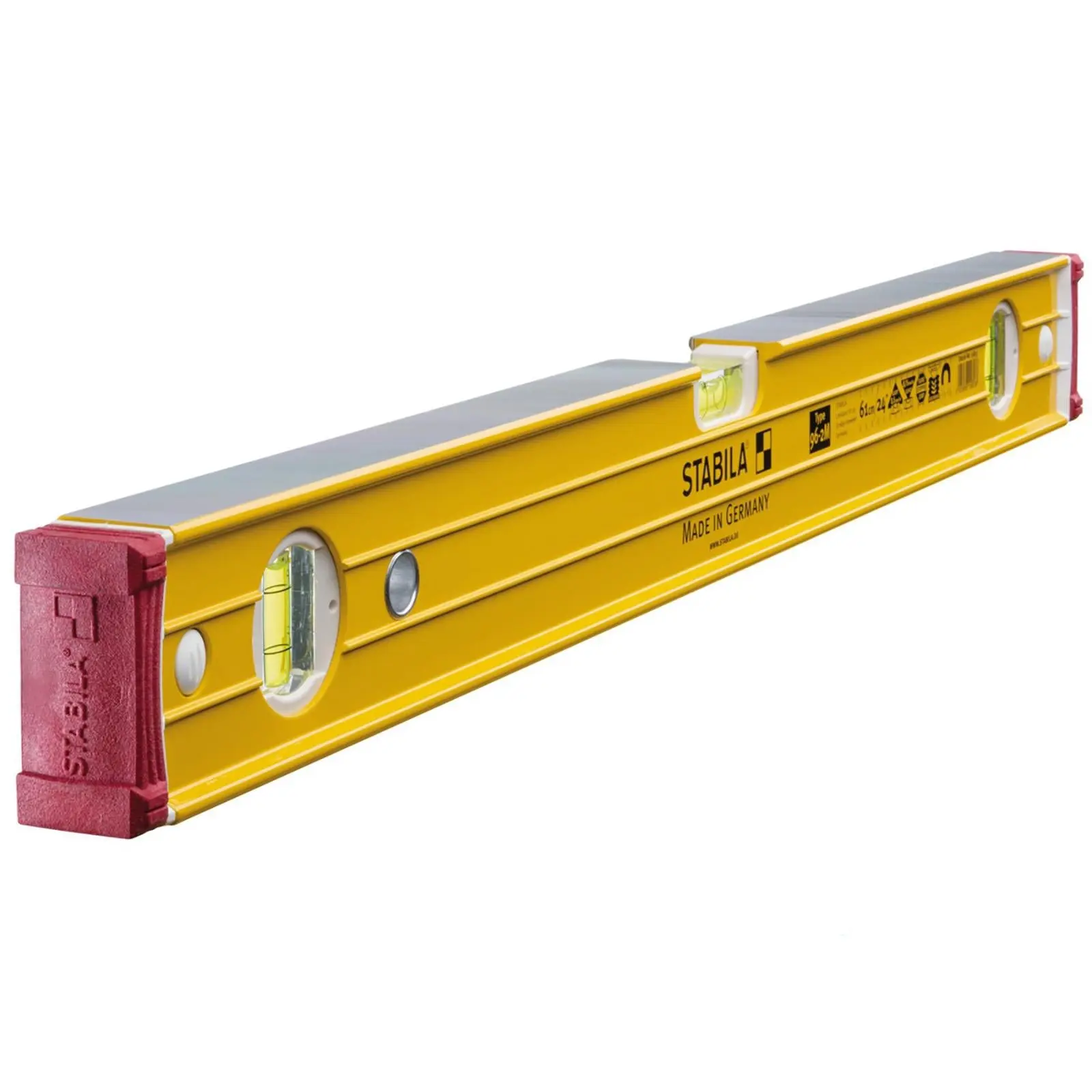 STABILA Type 96-2 M Spirit Level Rare Earth Magnet 3 Vials - Choose Size - Image 2
