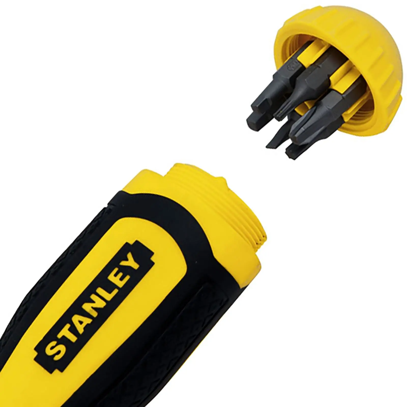Stanley 11 Piece Multibit Ratchet Screwdriver with Bits - Image 2