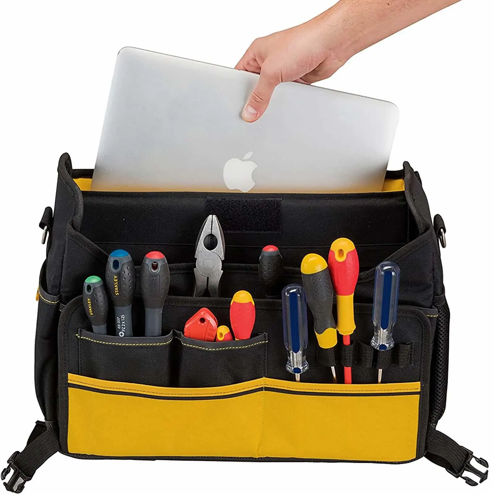 Stanley FatMax Laptop Bag Case Storage Travel Site Water Resistant Bottom Carry Handle Shoulder Strap - Image 6