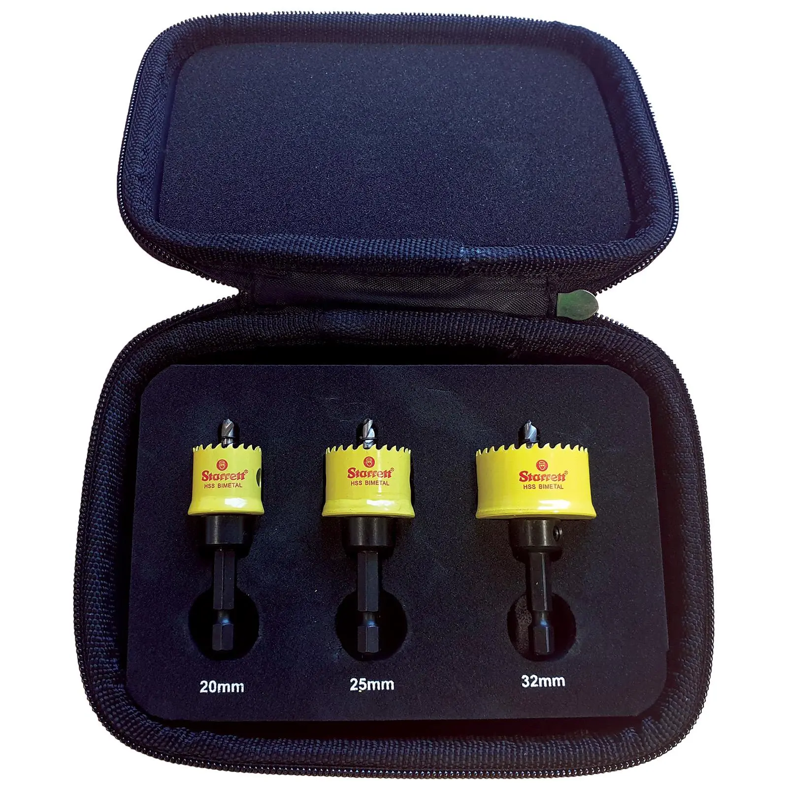 Starrett Cordless Smooth Cut CSC Electricians Holesaw Kit 3 Piece 20 mm 25 mm 32 mm BF1420 KCS03001 - Image 2