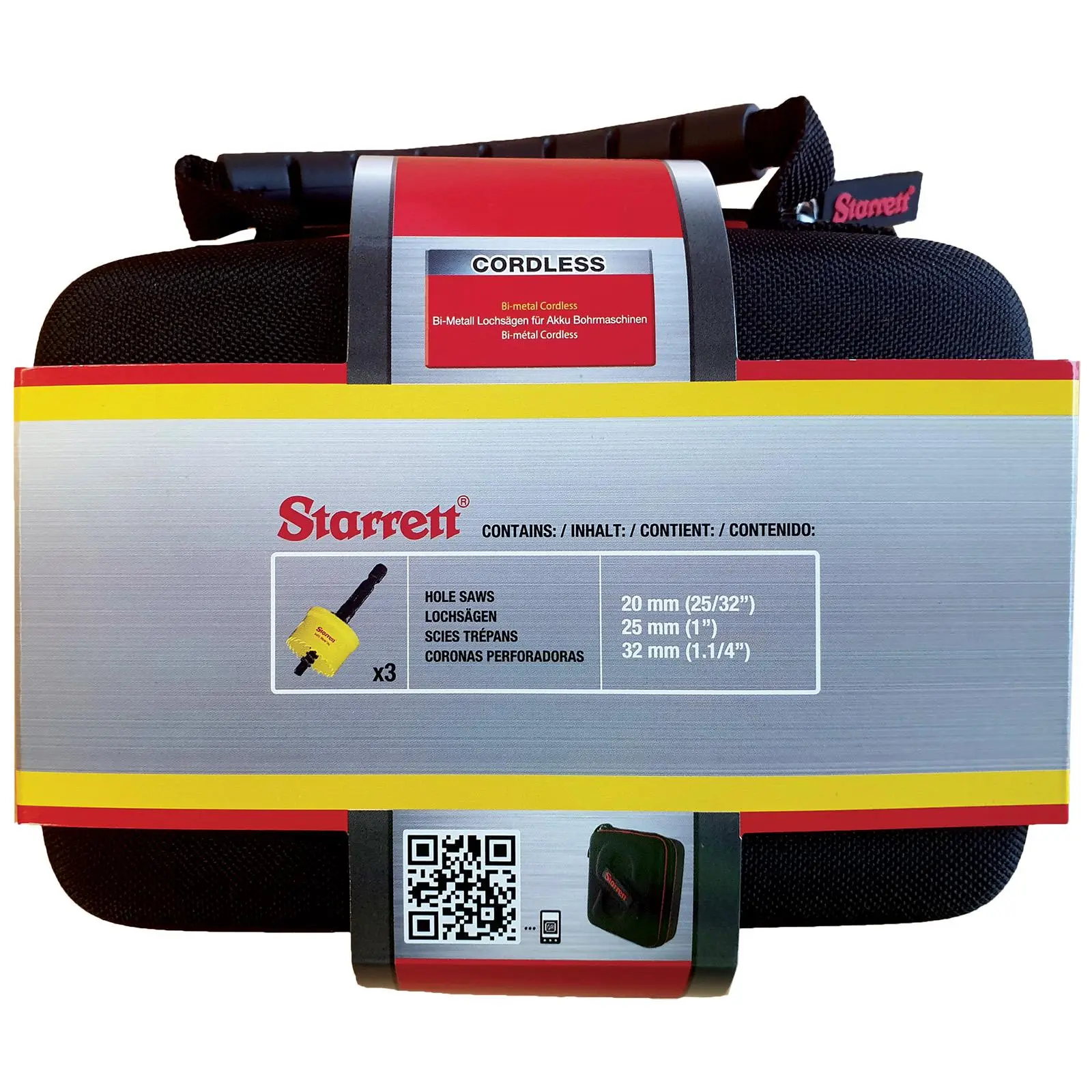 Starrett Cordless Smooth Cut CSC Electricians Holesaw Kit 3 Piece 20 mm 25 mm 32 mm BF1420 KCS03001 - Image 4