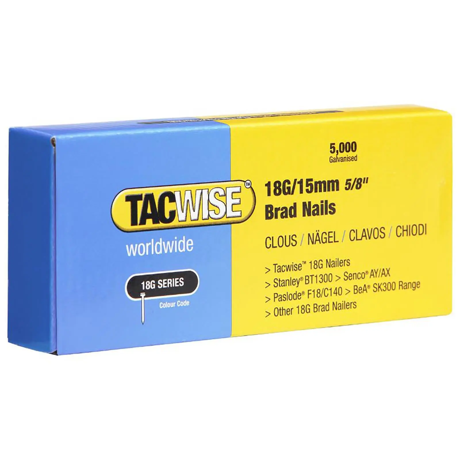 Tacwise Brad Nails 18 Gauge for Nail Guns 5000 Pack 10-50mm - Image 4