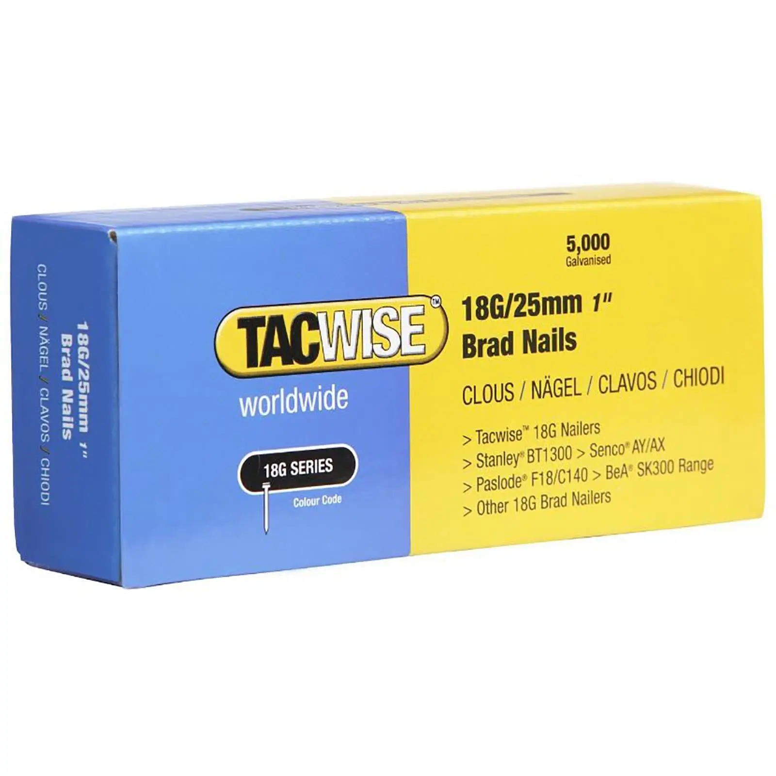 Tacwise Brad Nails 18 Gauge for Nail Guns 5000 Pack 10-50mm - Image 5