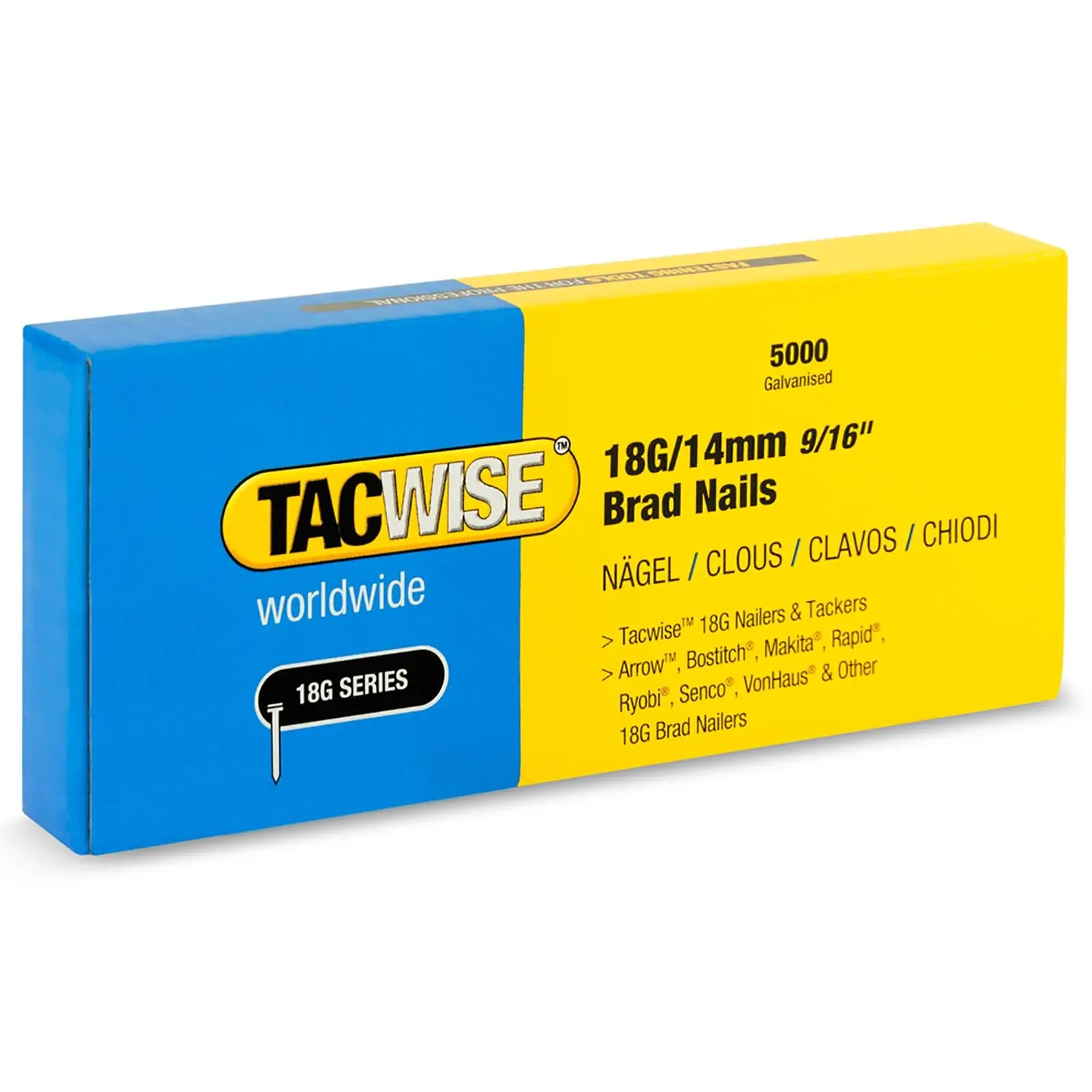 Tacwise Brad Nails 18 Gauge for Nail Guns 5000 Pack 10-50mm - Image 6