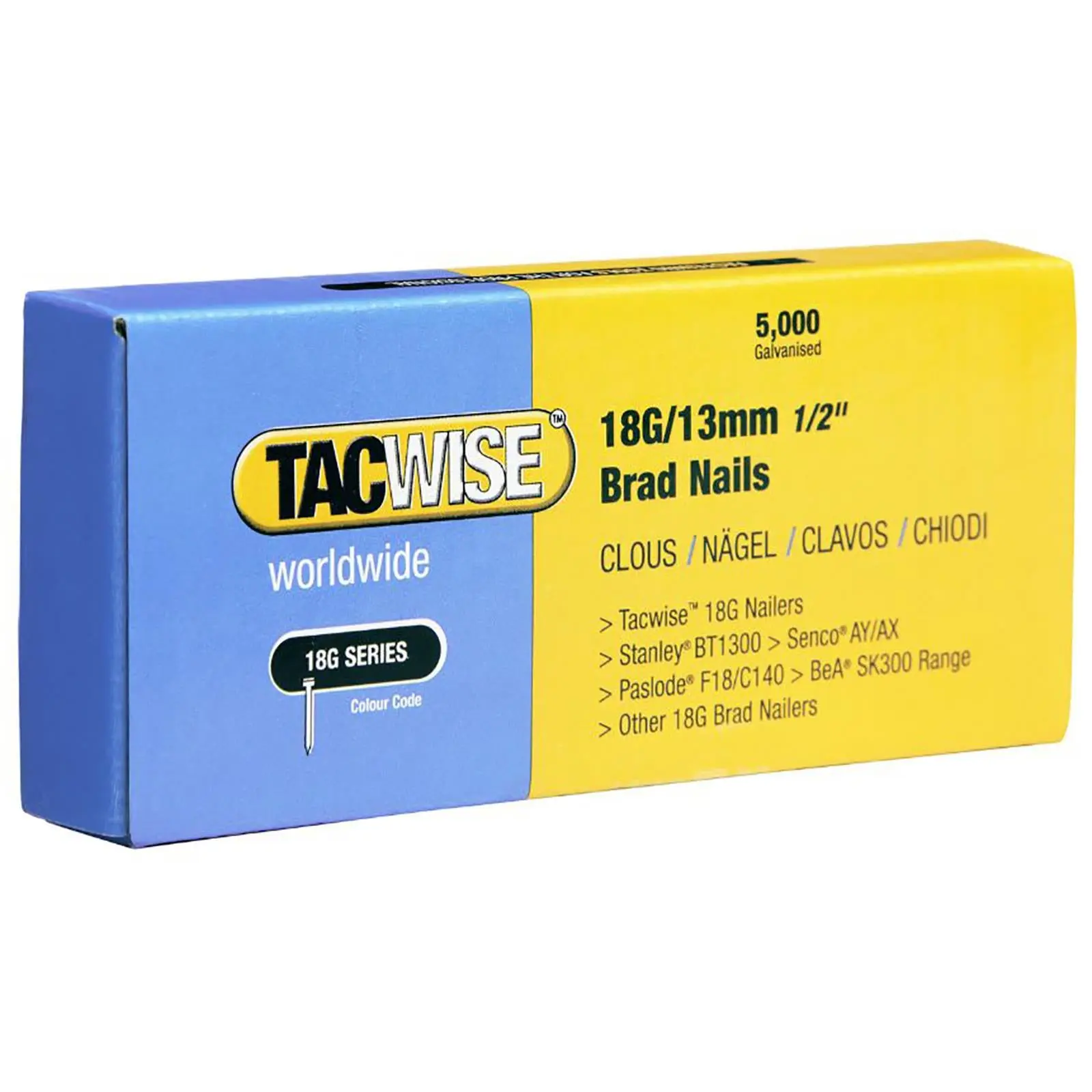 Tacwise Brad Nails 18 Gauge for Nail Guns 5000 Pack 10-50mm - Image 8