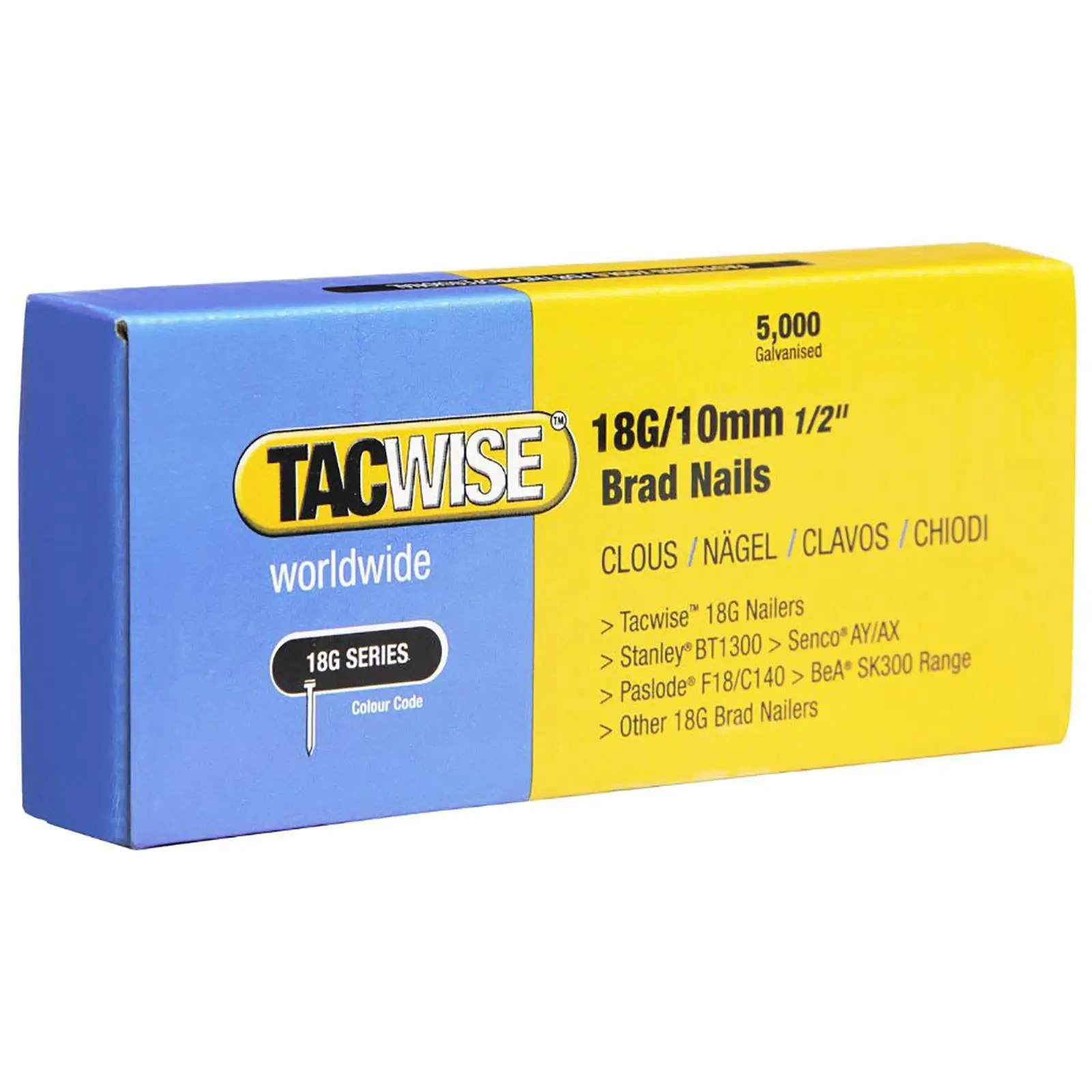 Tacwise Brad Nails 18 Gauge for Nail Guns 5000 Pack 10-50mm - Image 9