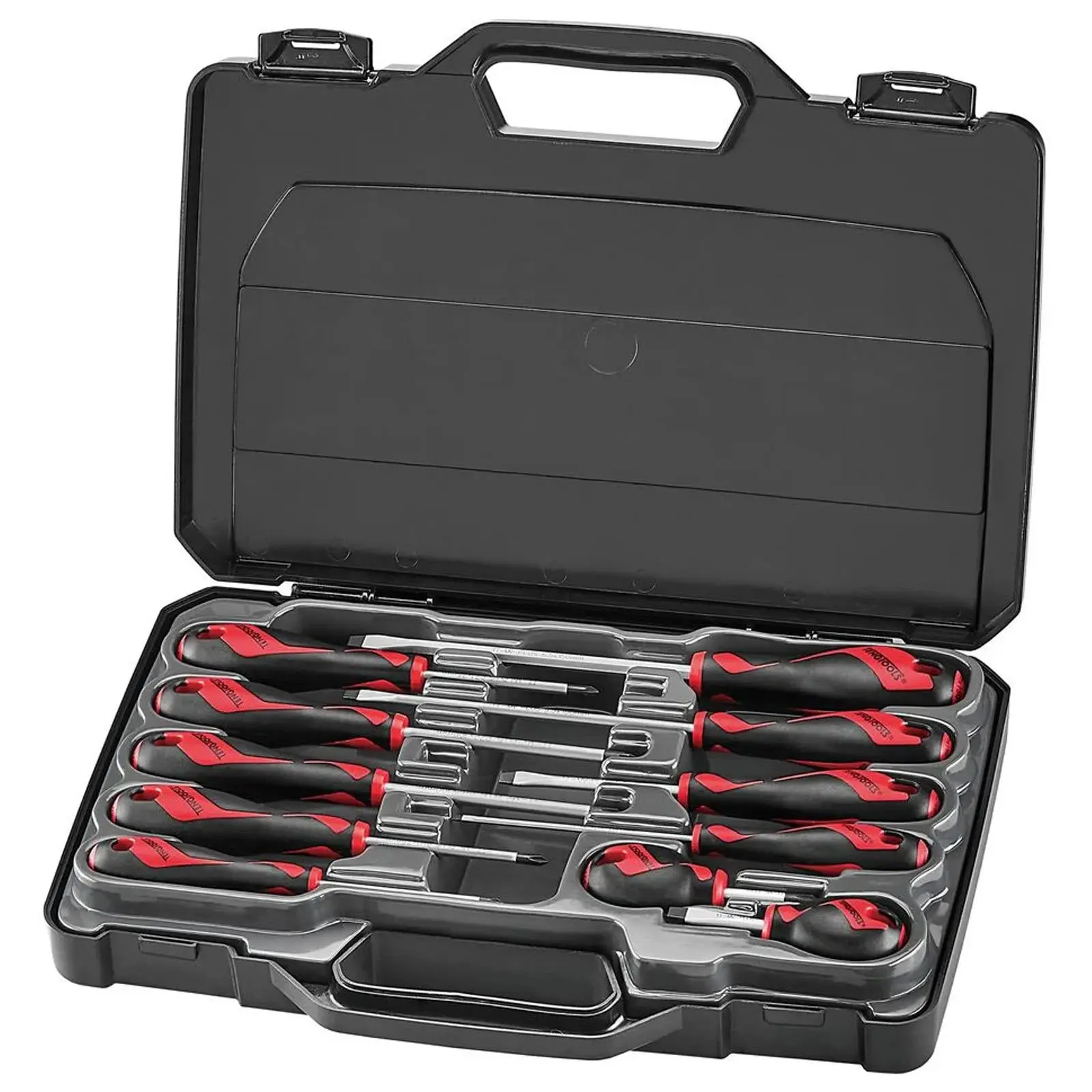 Teng Tools Mixed Screwdriver Set 11 Pieces Slotted Phillips Pozi in Case MD911N