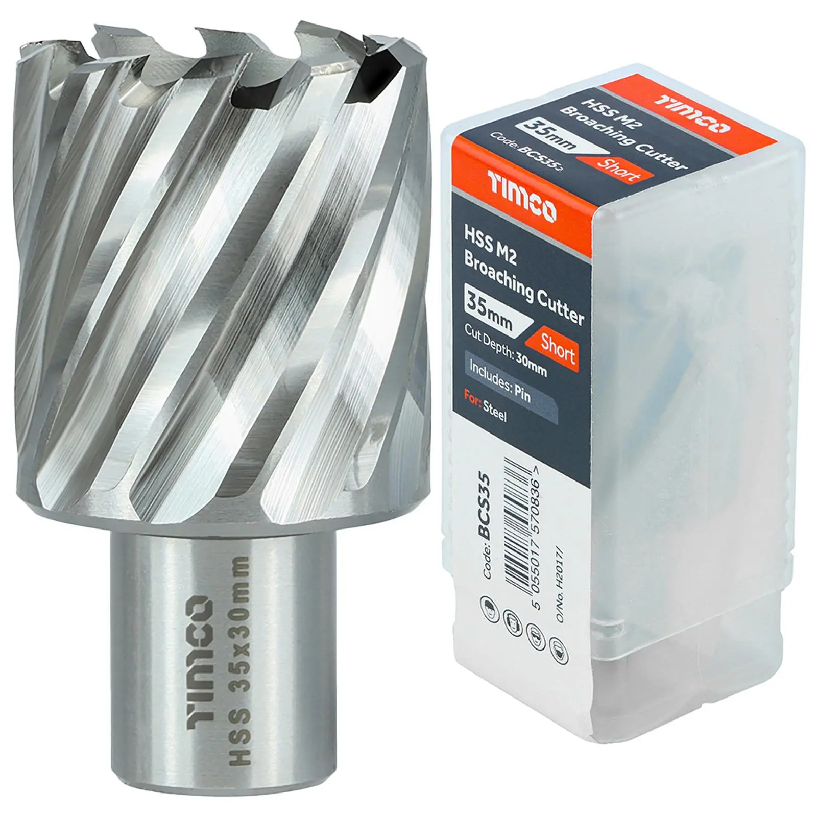 TIMCO Broaching Cutters M2 HSS Steel Mag Drill Bit and Replacement Pilot Pins - Choose Size - Image 15