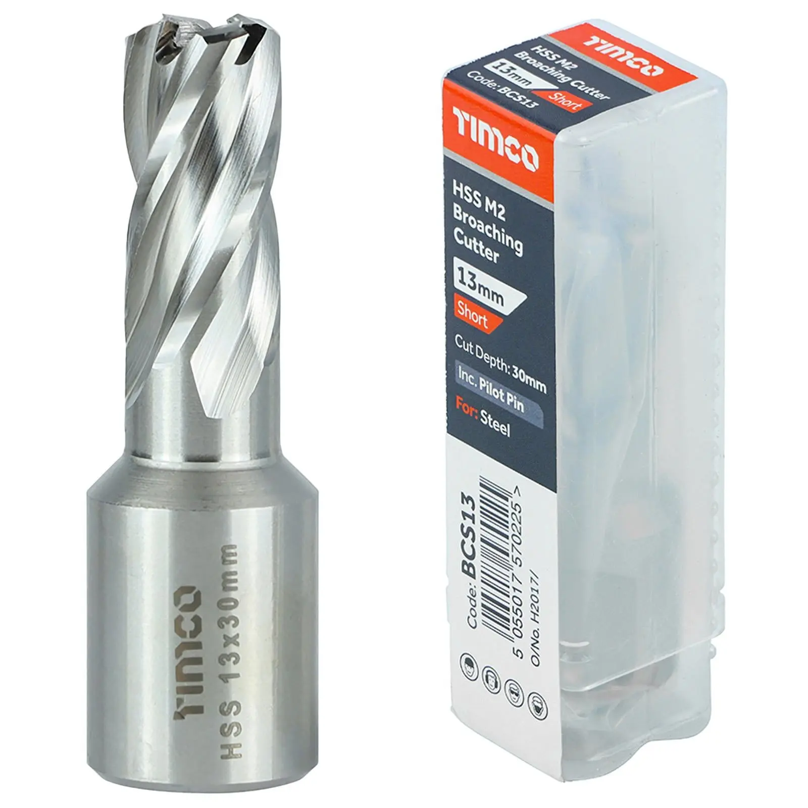 TIMCO Broaching Cutters M2 HSS Steel Mag Drill Bit and Replacement Pilot Pins - Choose Size - Image 2