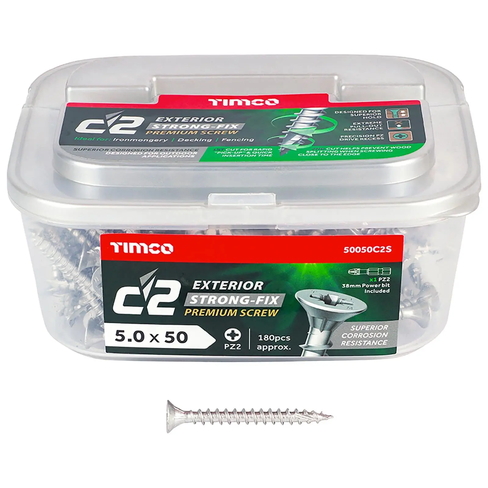TIMCO C2 Exterior Strong Fix Premium External Screws Pozi Tub Ironmongery Decking Fencing - Image 5