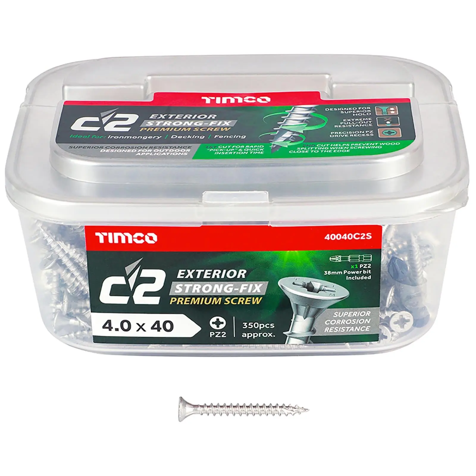 TIMCO C2 Exterior Strong Fix Premium External Screws Pozi Tub Ironmongery Decking Fencing - Image 6