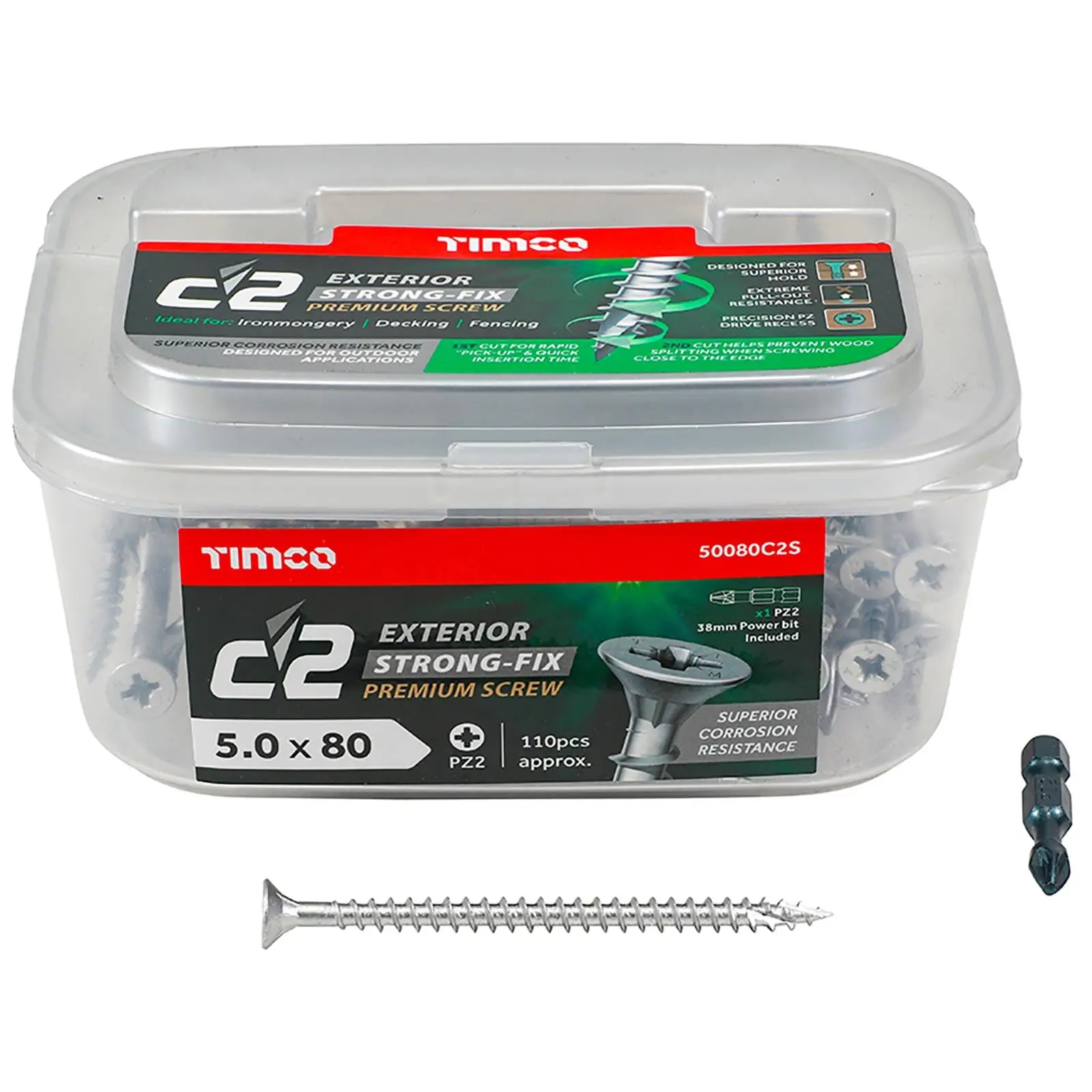 TIMCO C2 Exterior Strong Fix Premium External Screws Pozi Tub Ironmongery Decking Fencing - Image 7