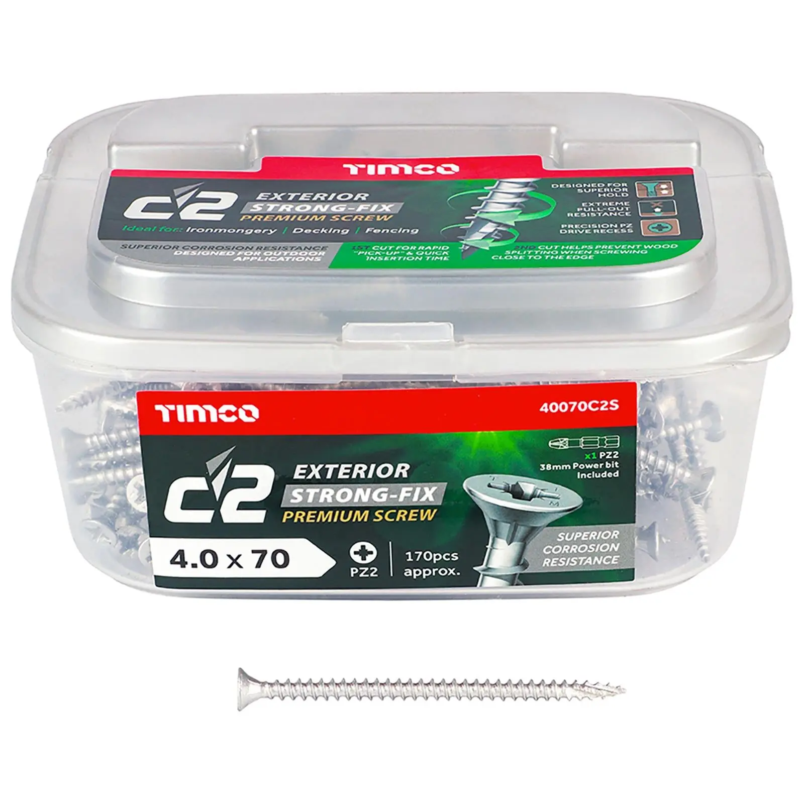TIMCO C2 Exterior Strong Fix Premium External Screws Pozi Tub Ironmongery Decking Fencing - Image 9