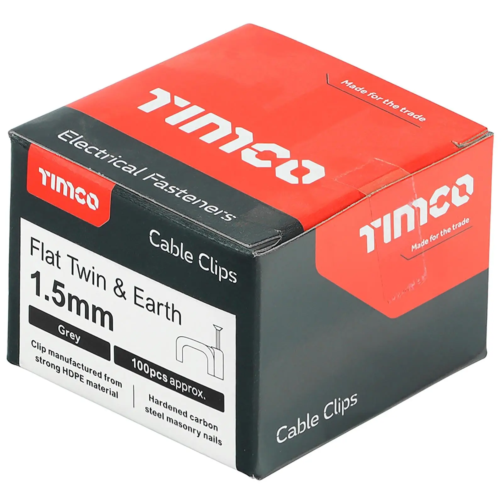 TIMCO Cable Clips Flat Twin and Earth 100 Box 1.5-10mm Choose Size - Image 3