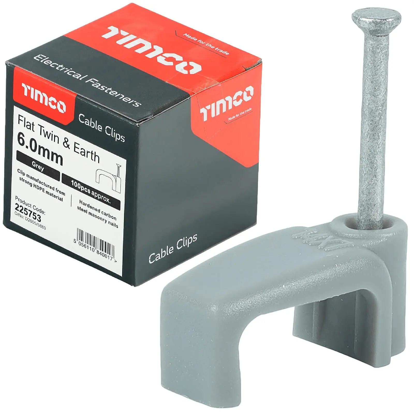 TIMCO Cable Clips Flat Twin and Earth 100 Box 1.5-10mm Choose Size - Image 4