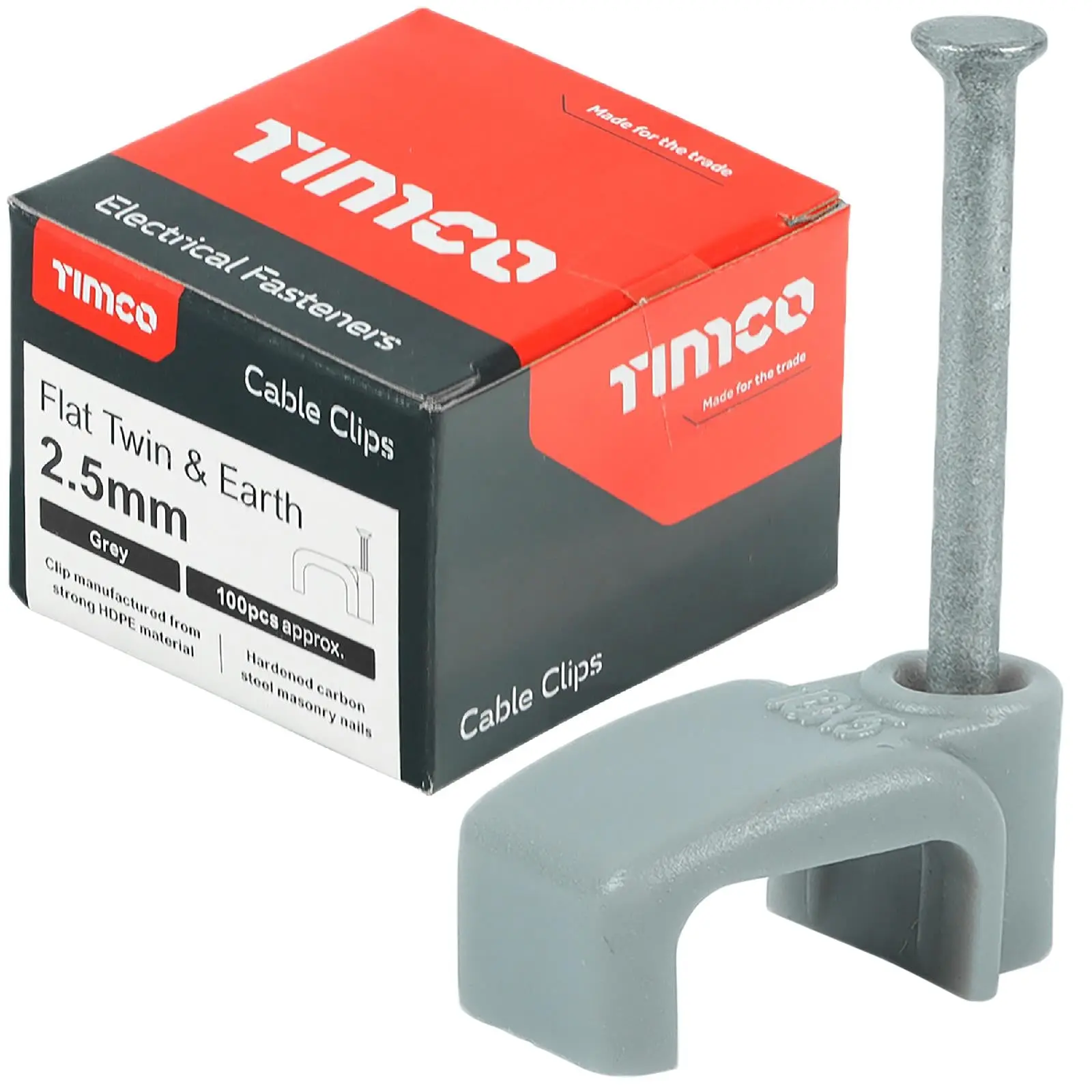 TIMCO Cable Clips Flat Twin and Earth 100 Box 1.5-10mm Choose Size - Image 7