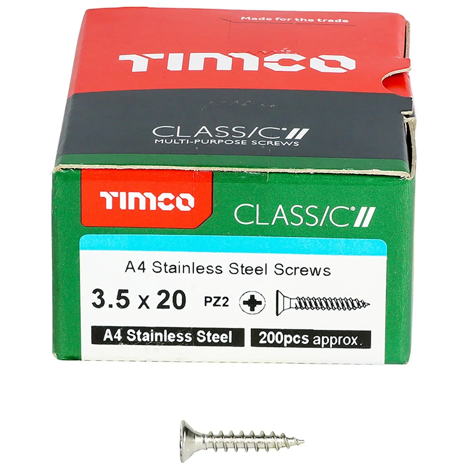 TIMCO Classic Wood Screw A4 Stainless Steel Countersunk Multi Purpose - Image 15