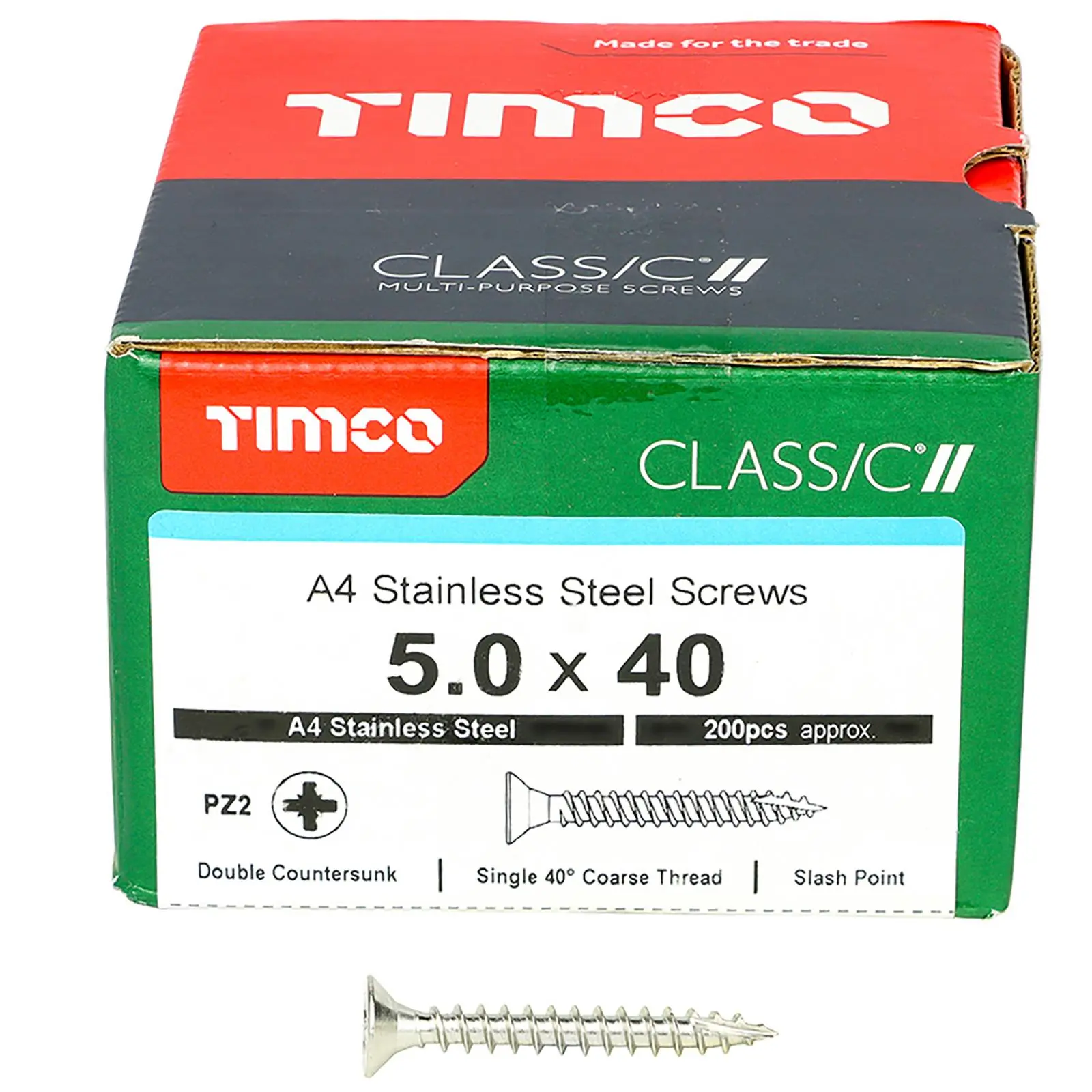 TIMCO Classic Wood Screw A4 Stainless Steel Countersunk Multi Purpose - Image 19