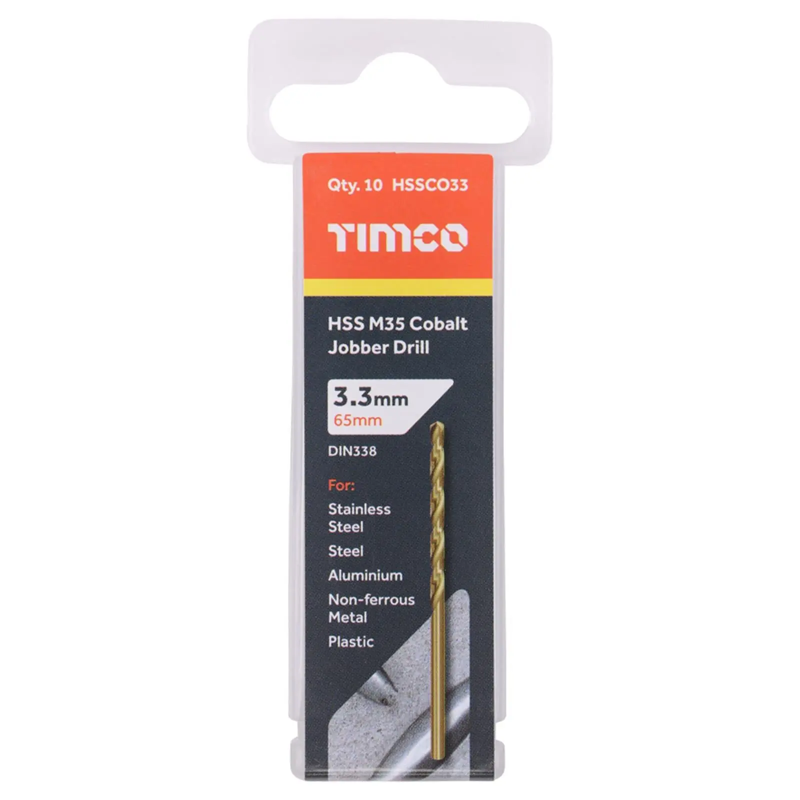 TIMCO HSS Cobalt Jobber Metal Drill Bits M35 Tube DIN338 1-13mm - Choose Size - Image 10