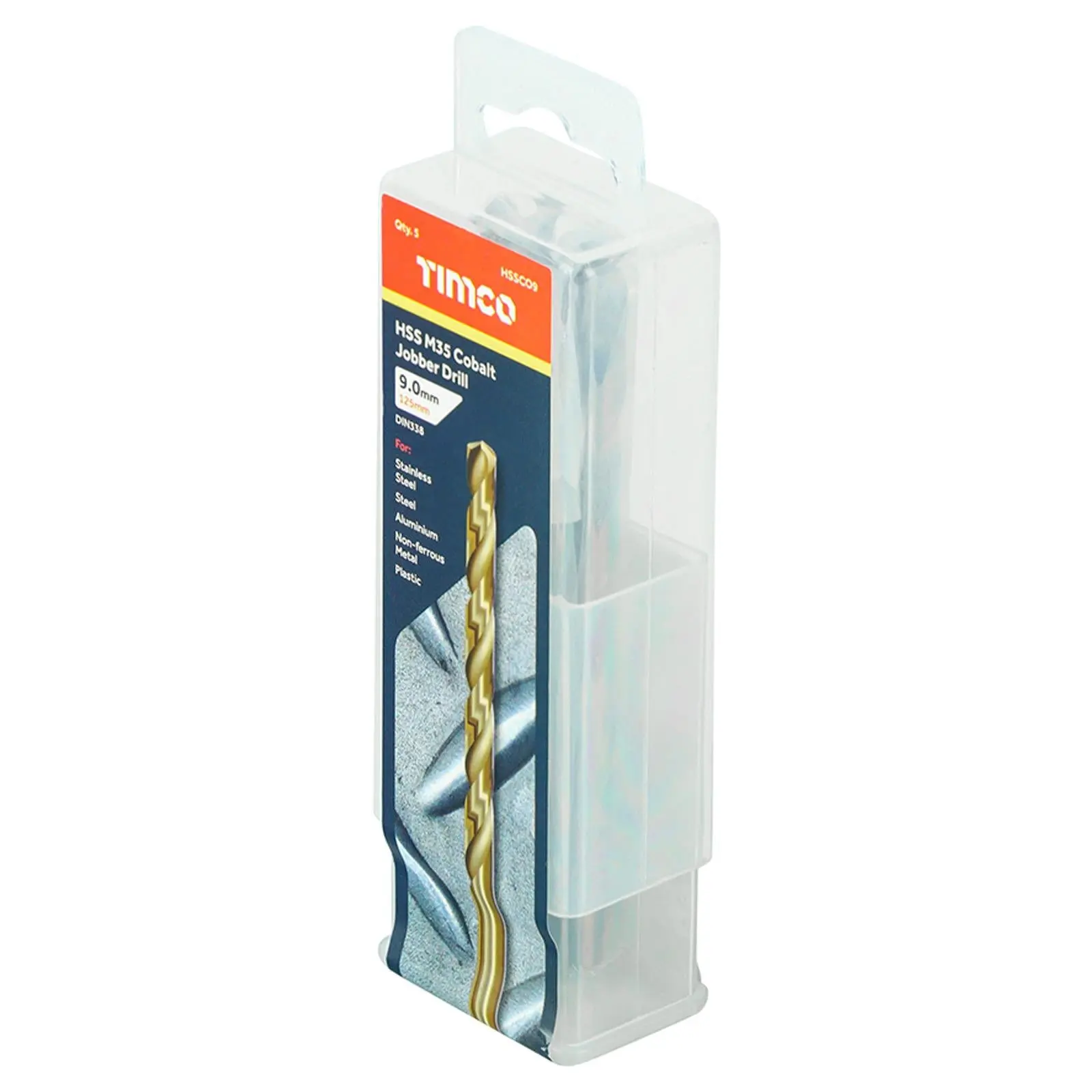 TIMCO HSS Cobalt Jobber Metal Drill Bits M35 Tube DIN338 1-13mm - Choose Size - Image 15