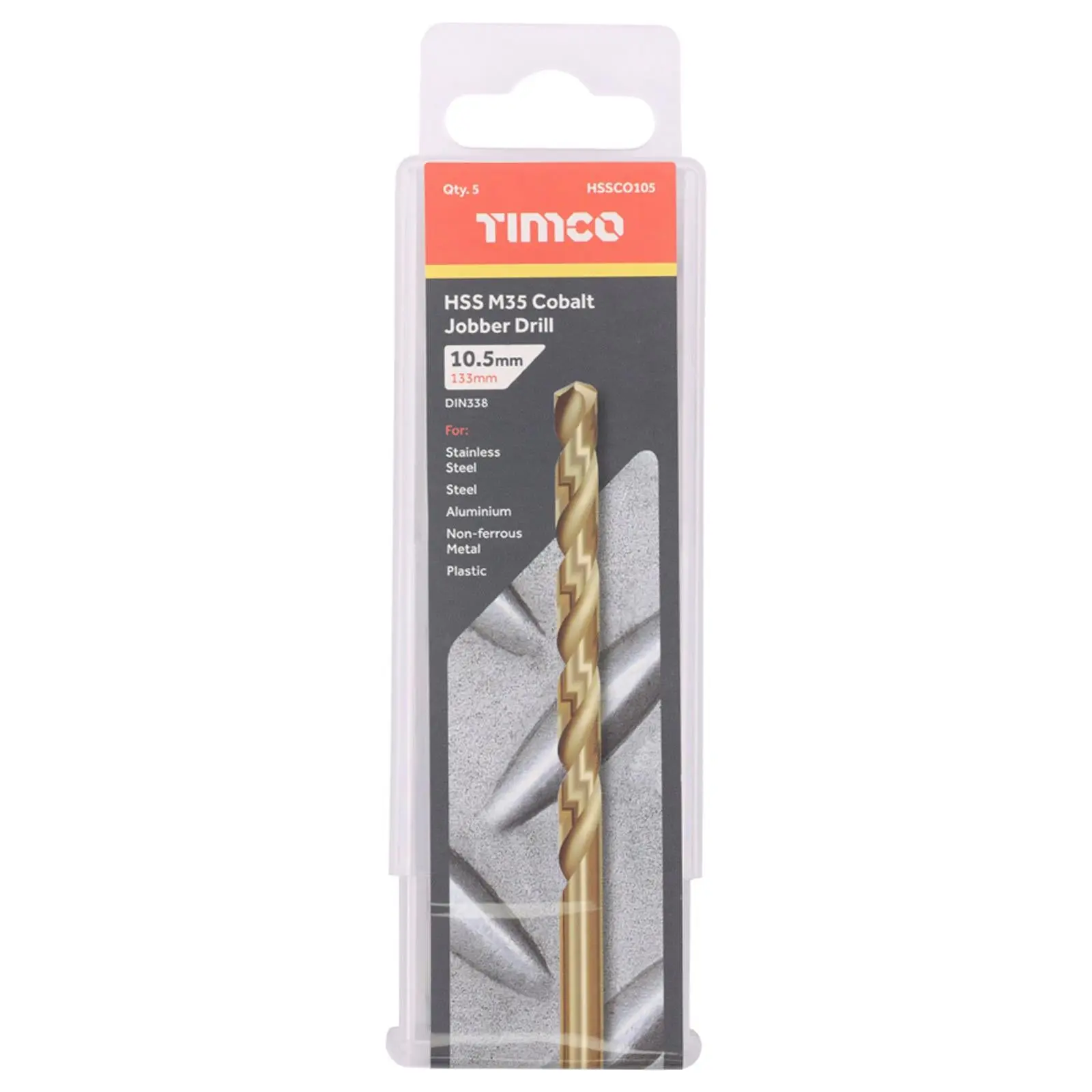 TIMCO HSS Cobalt Jobber Metal Drill Bits M35 Tube DIN338 1-13mm - Choose Size - Image 21