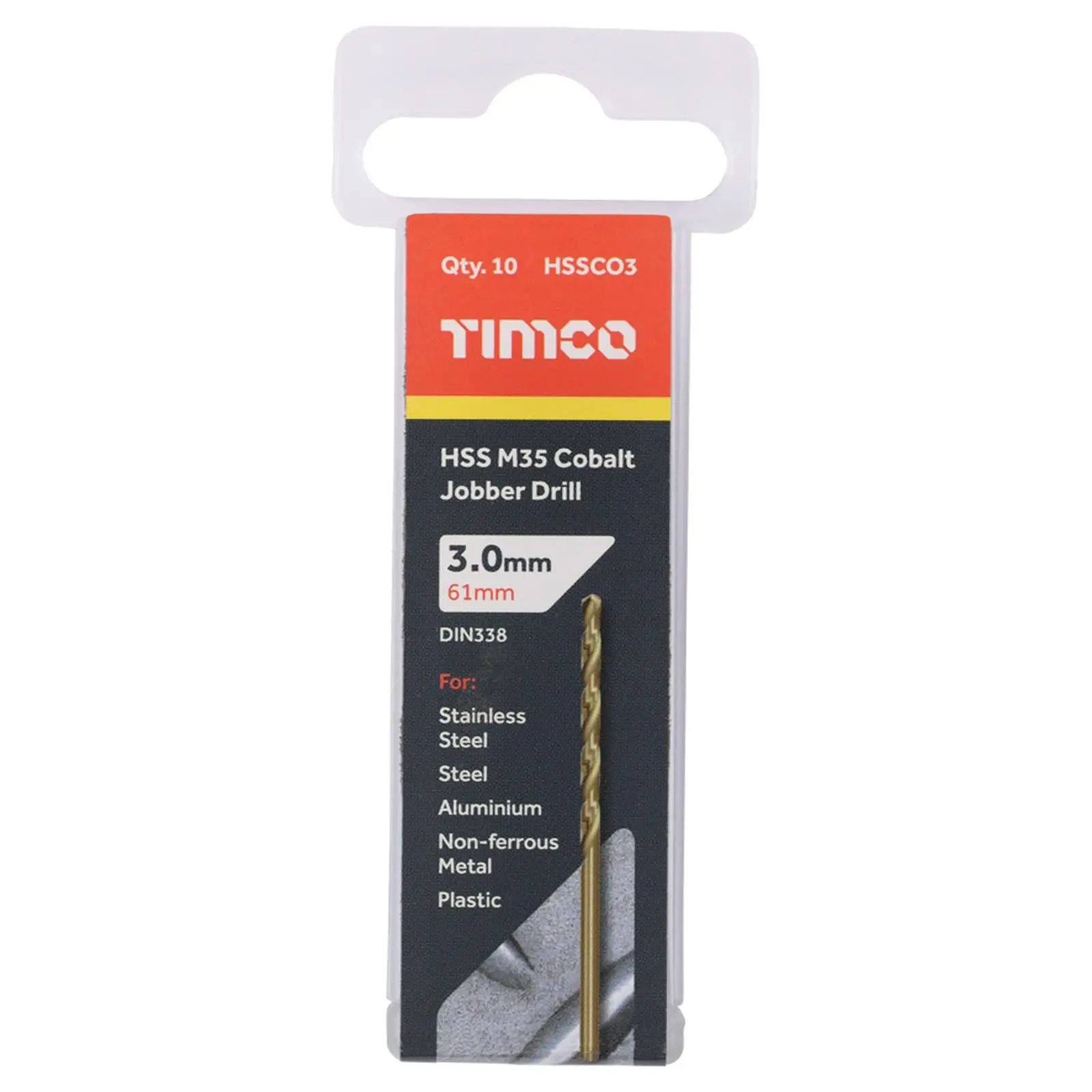 TIMCO HSS Cobalt Jobber Metal Drill Bits M35 Tube DIN338 1-13mm - Choose Size - Image 22