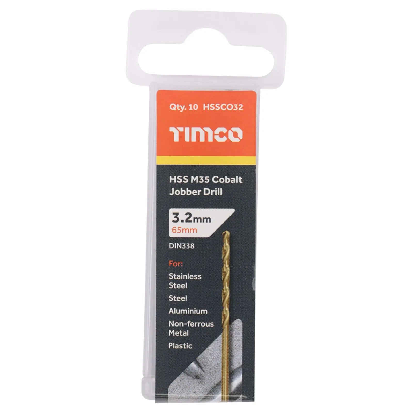 TIMCO HSS Cobalt Jobber Metal Drill Bits M35 Tube DIN338 1-13mm - Choose Size - Image 25