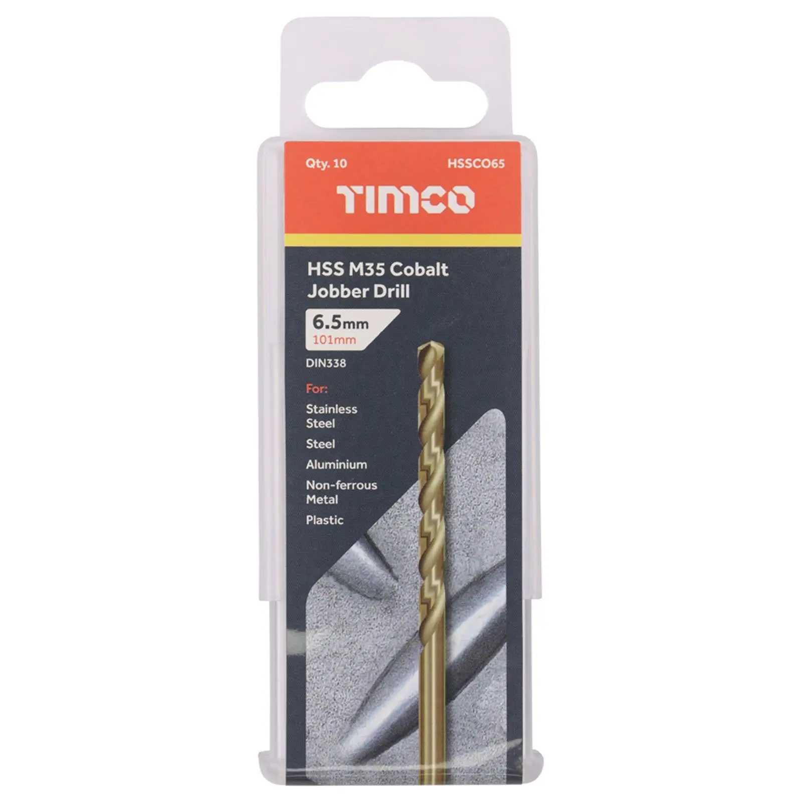 TIMCO HSS Cobalt Jobber Metal Drill Bits M35 Tube DIN338 1-13mm - Choose Size - Image 32