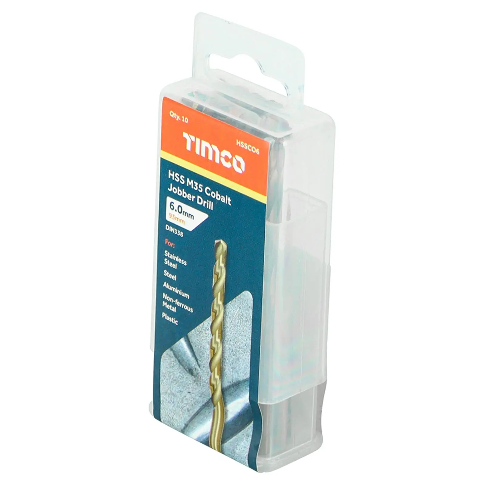 TIMCO HSS Cobalt Jobber Metal Drill Bits M35 Tube DIN338 1-13mm - Choose Size - Image 5