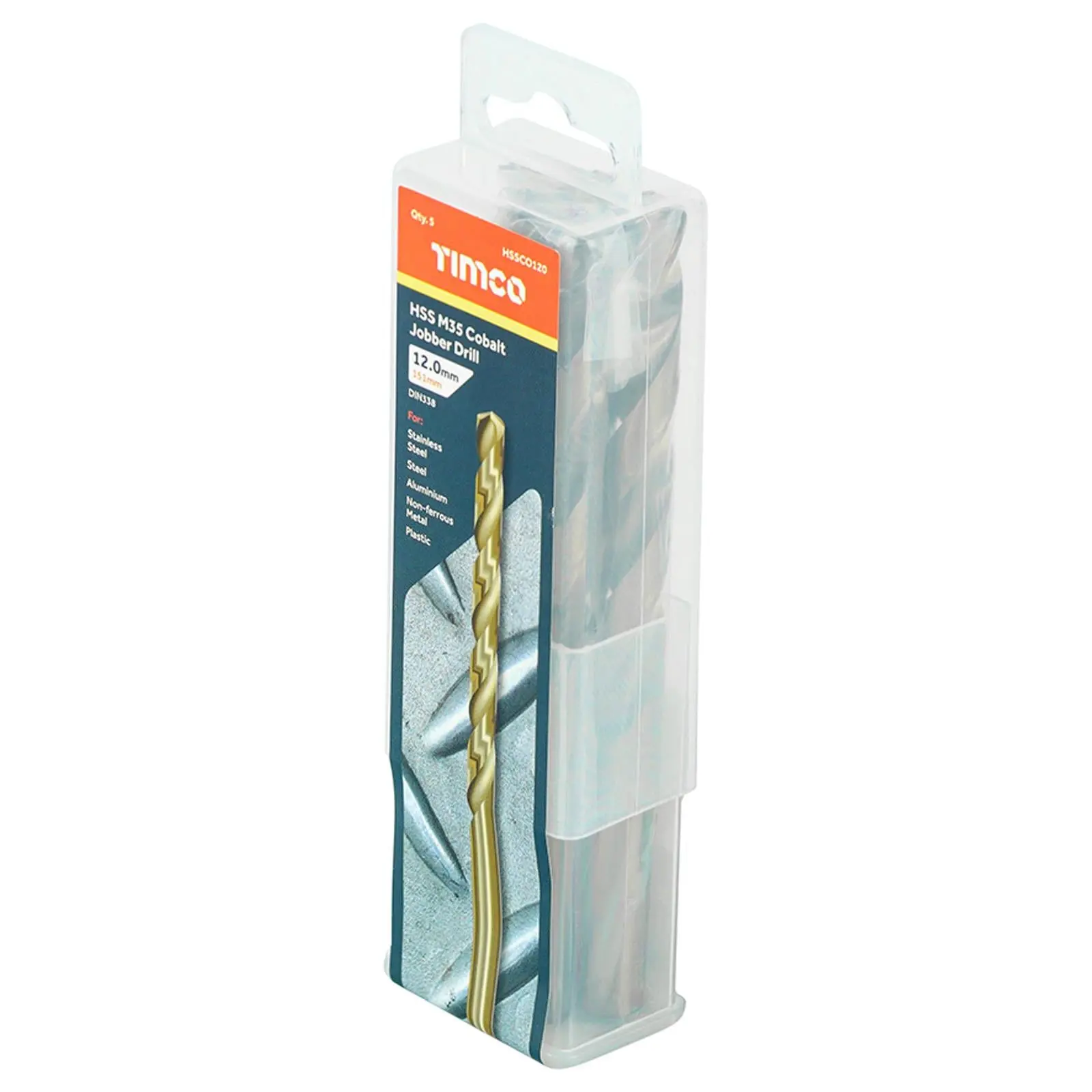 TIMCO HSS Cobalt Jobber Metal Drill Bits M35 Tube DIN338 1-13mm - Choose Size - Image 8
