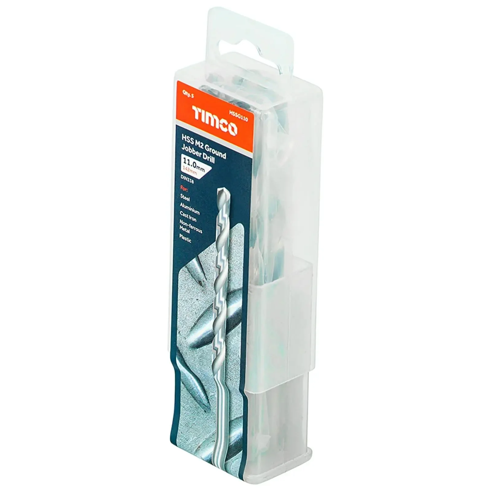TIMCO HSS Drill Bits M2 Ground Jobber Drill Bit Pack DIN338 - Choose Size - Image 2