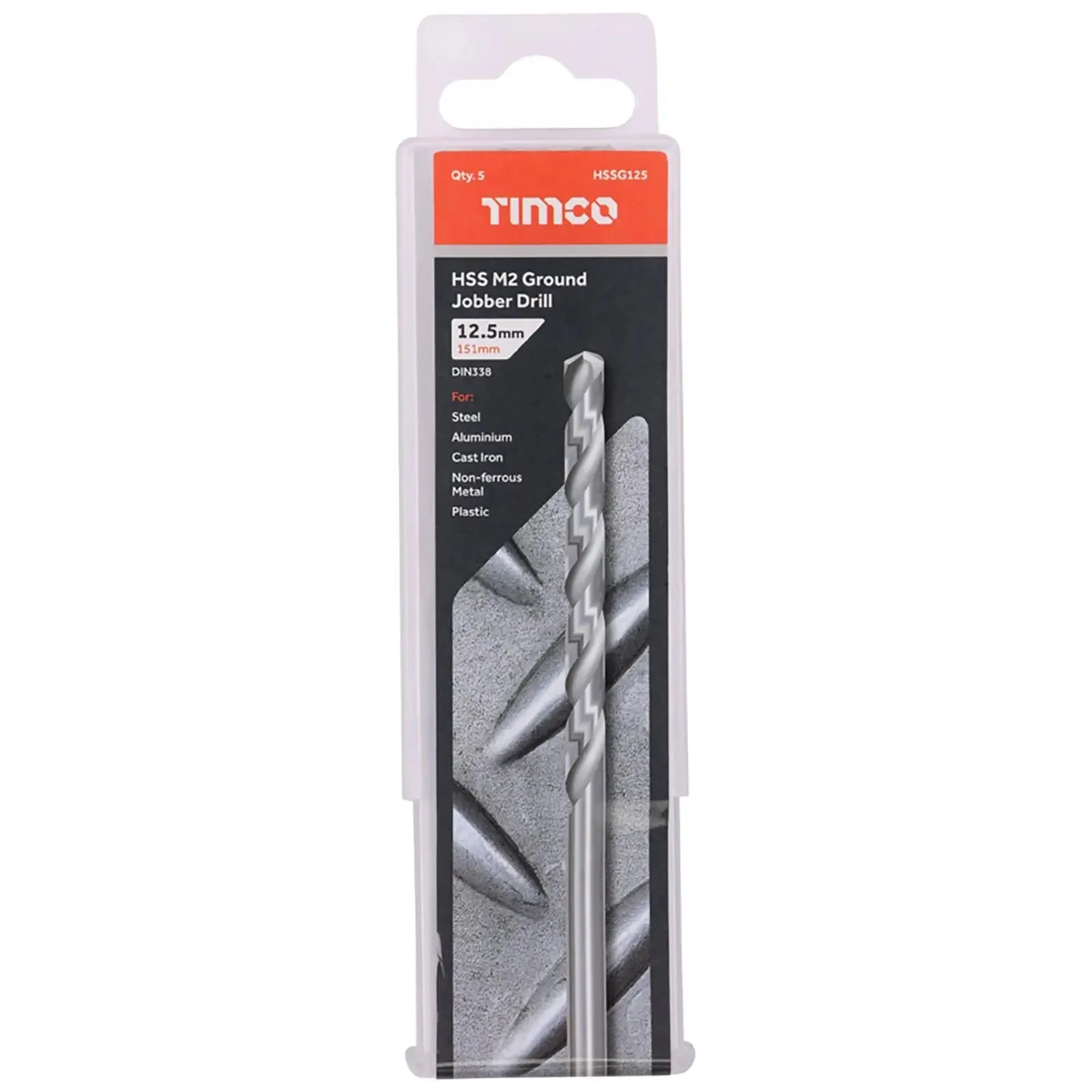 TIMCO HSS Drill Bits M2 Ground Jobber Drill Bit Pack DIN338 - Choose Size - Image 3