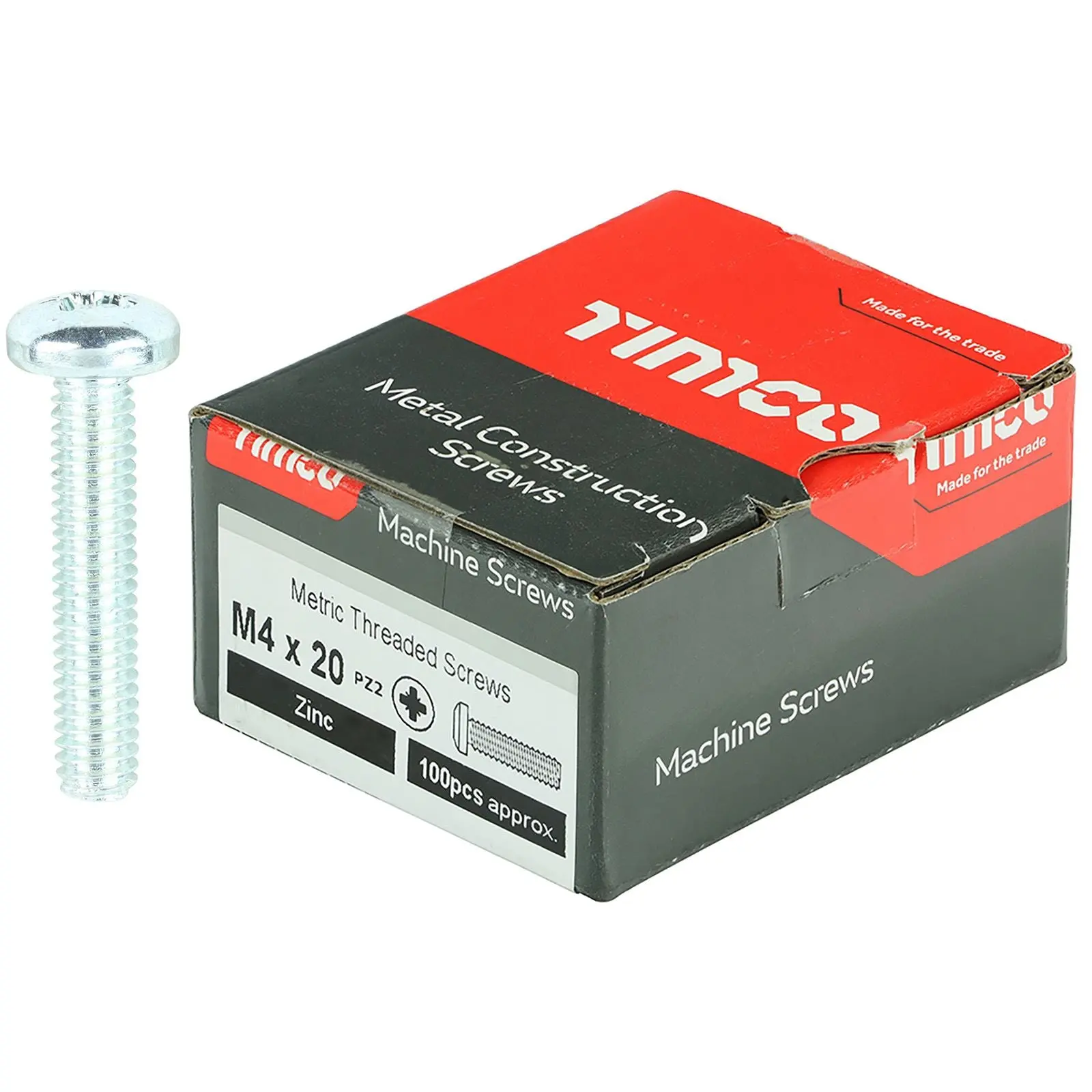 TIMCO Machine Screws Pan Head Zinc Pozi Head 100 Screws Box - Choose Size - Image 4