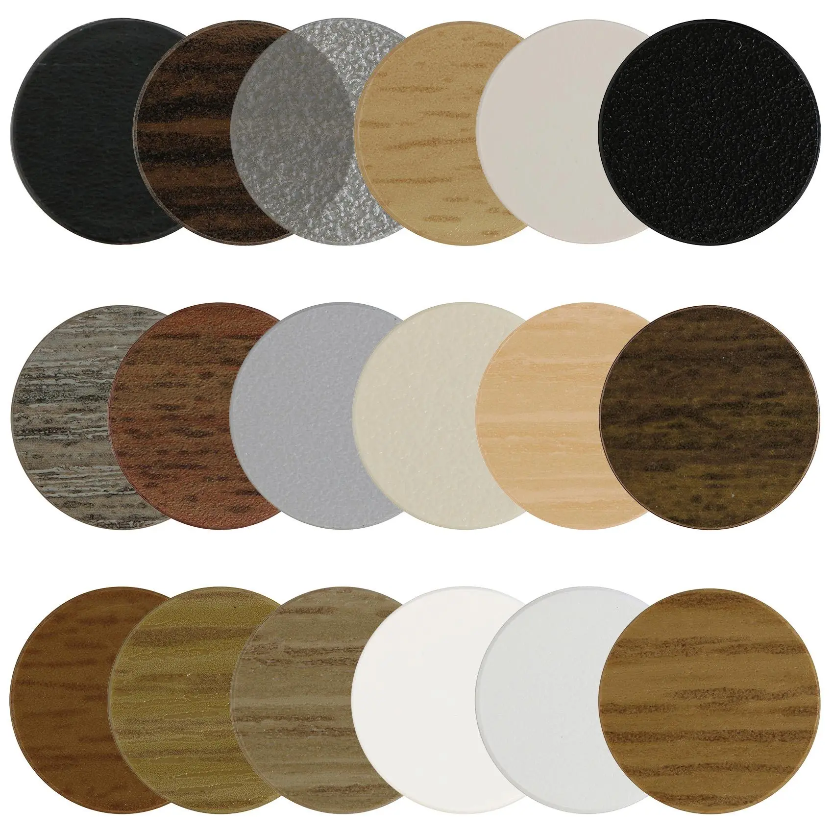 TIMCO Self Adhesive Screw Cover Caps 13mm 18mm Diameter Matt Gloss - Choose Colour