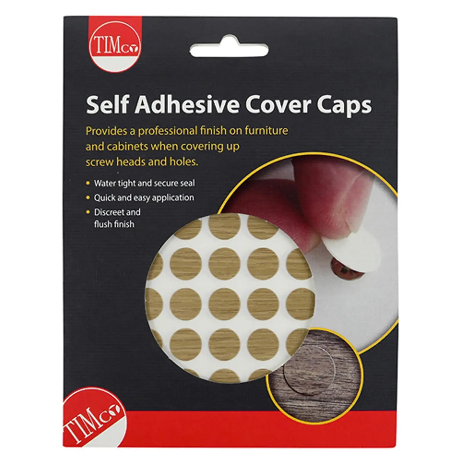 TIMCO Self Adhesive Screw Cover Caps 13mm 18mm Diameter Matt Gloss - Choose Colour - Image 27
