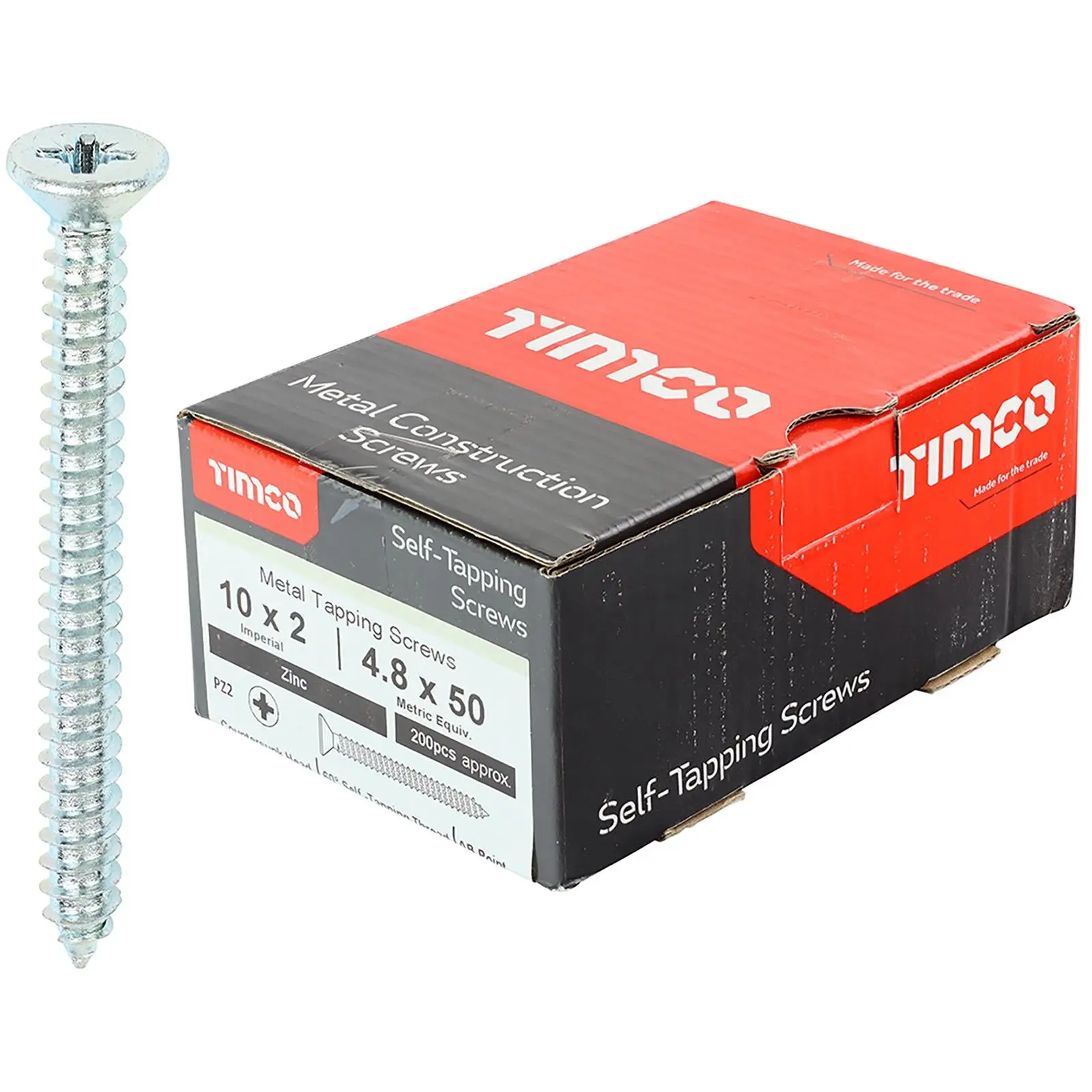 TIMCO Self Tapping Screws Countersunk Zinc Pozi - Choose Size - Image 13
