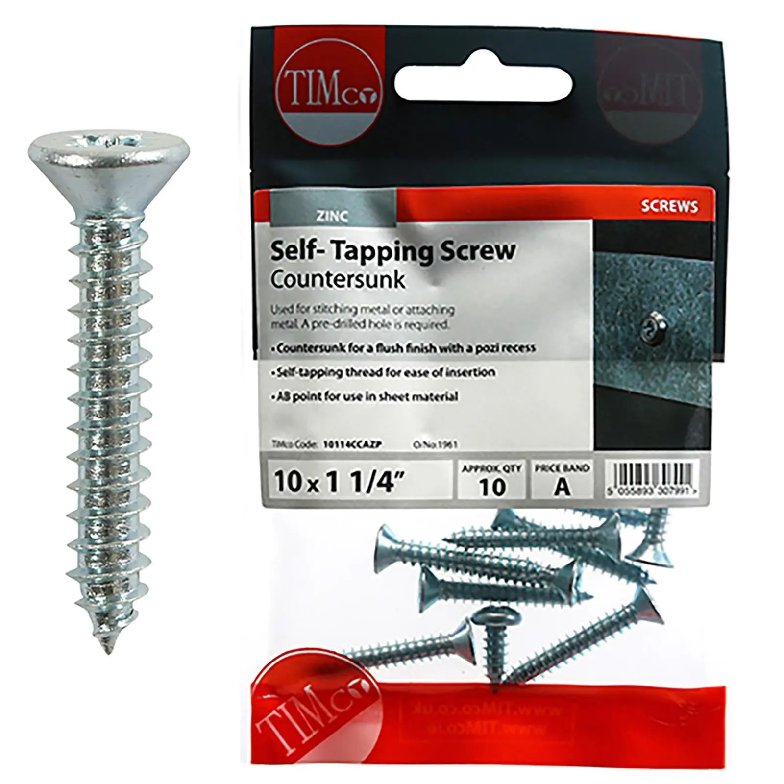 TIMCO Self Tapping Screws Countersunk Zinc Pozi - Choose Size - Image 18