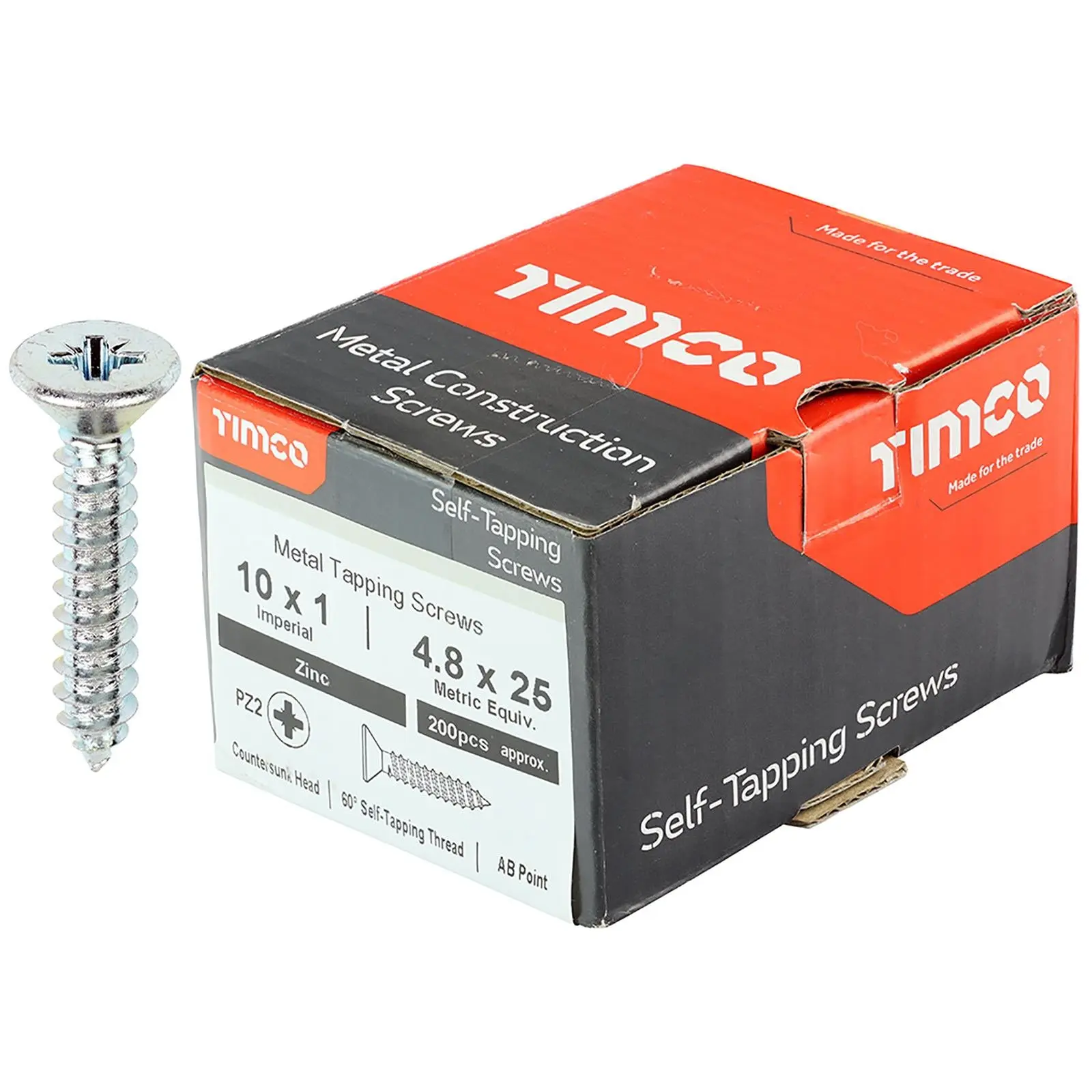 TIMCO Self Tapping Screws Countersunk Zinc Pozi - Choose Size - Image 8