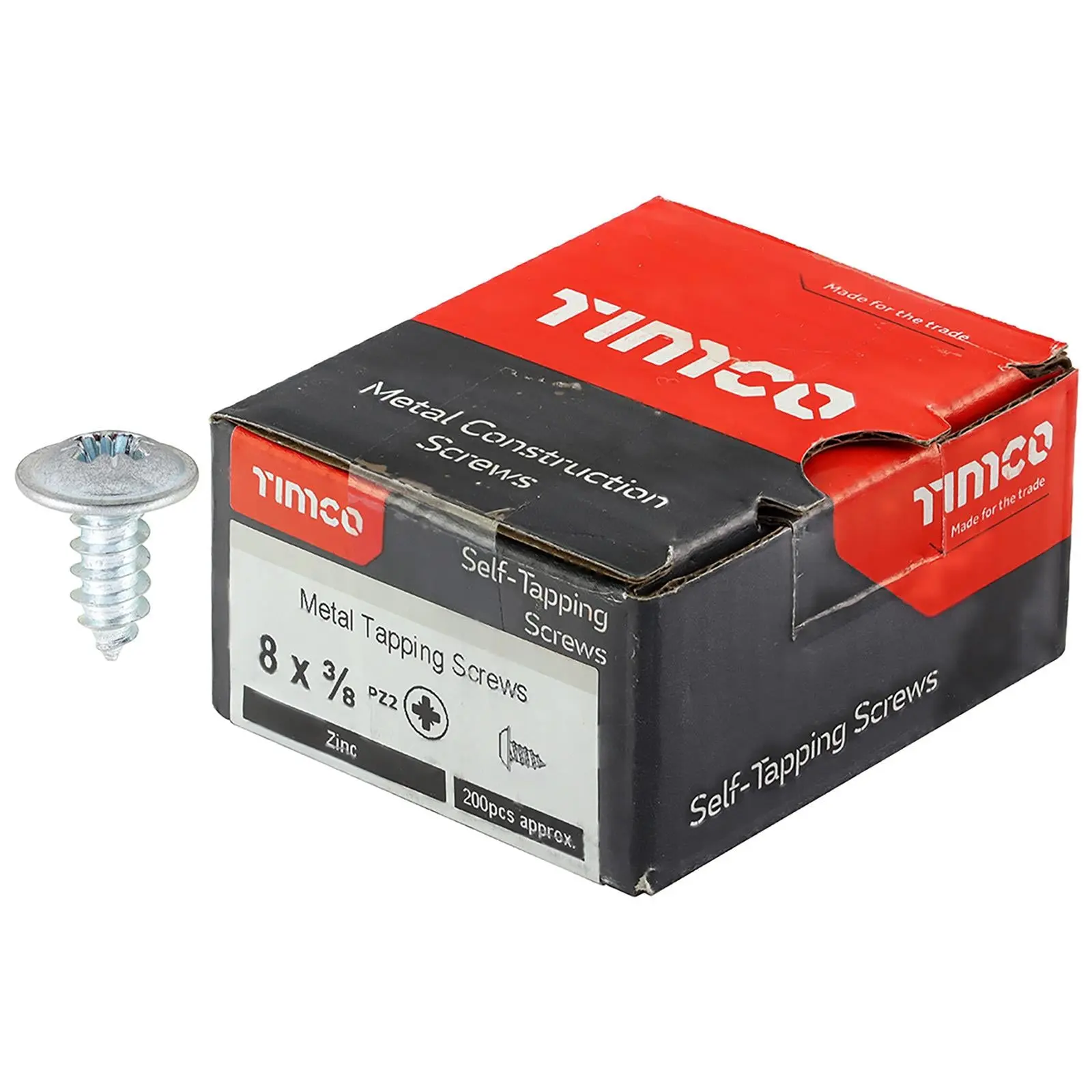 TIMCO Self Tapping Screws Flange Head Zinc Pozi - Choose Size - Image 5