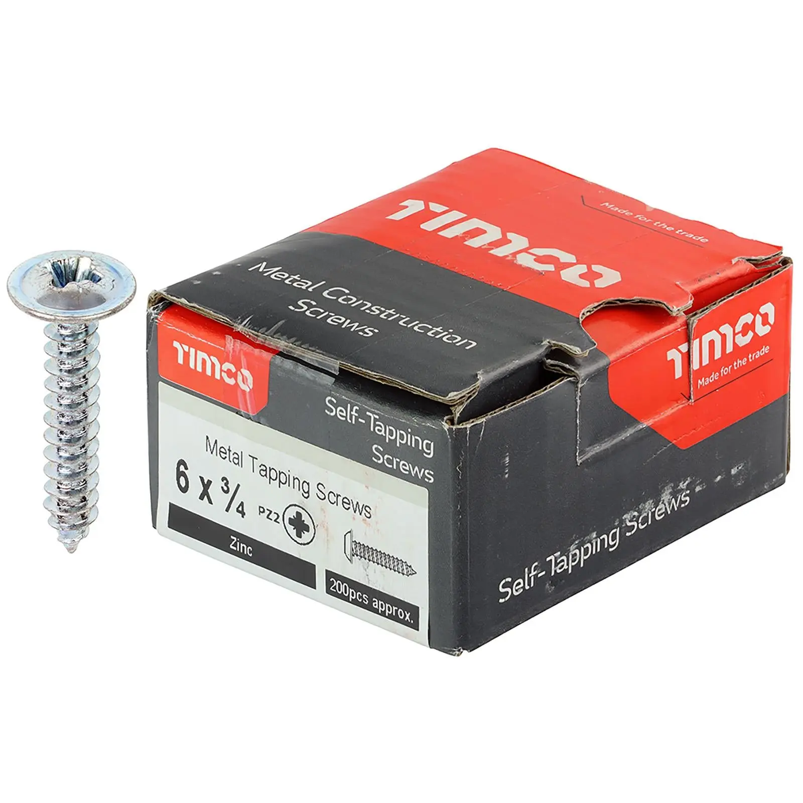 TIMCO Self Tapping Screws Flange Head Zinc Pozi - Choose Size - Image 6