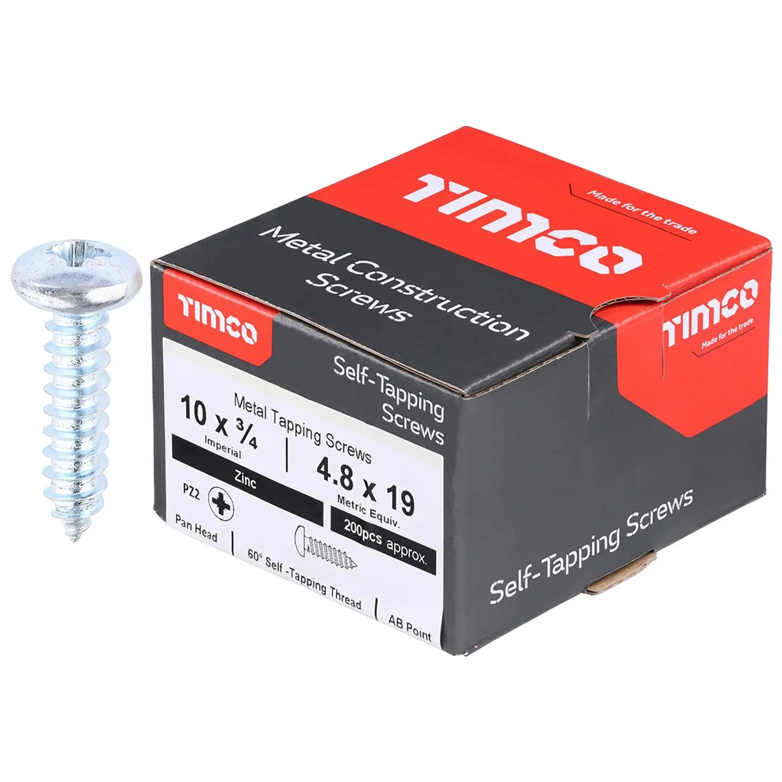 TIMCO Self Tapping Screws Pan Head Zinc Pozi - Choose Size - Image 11