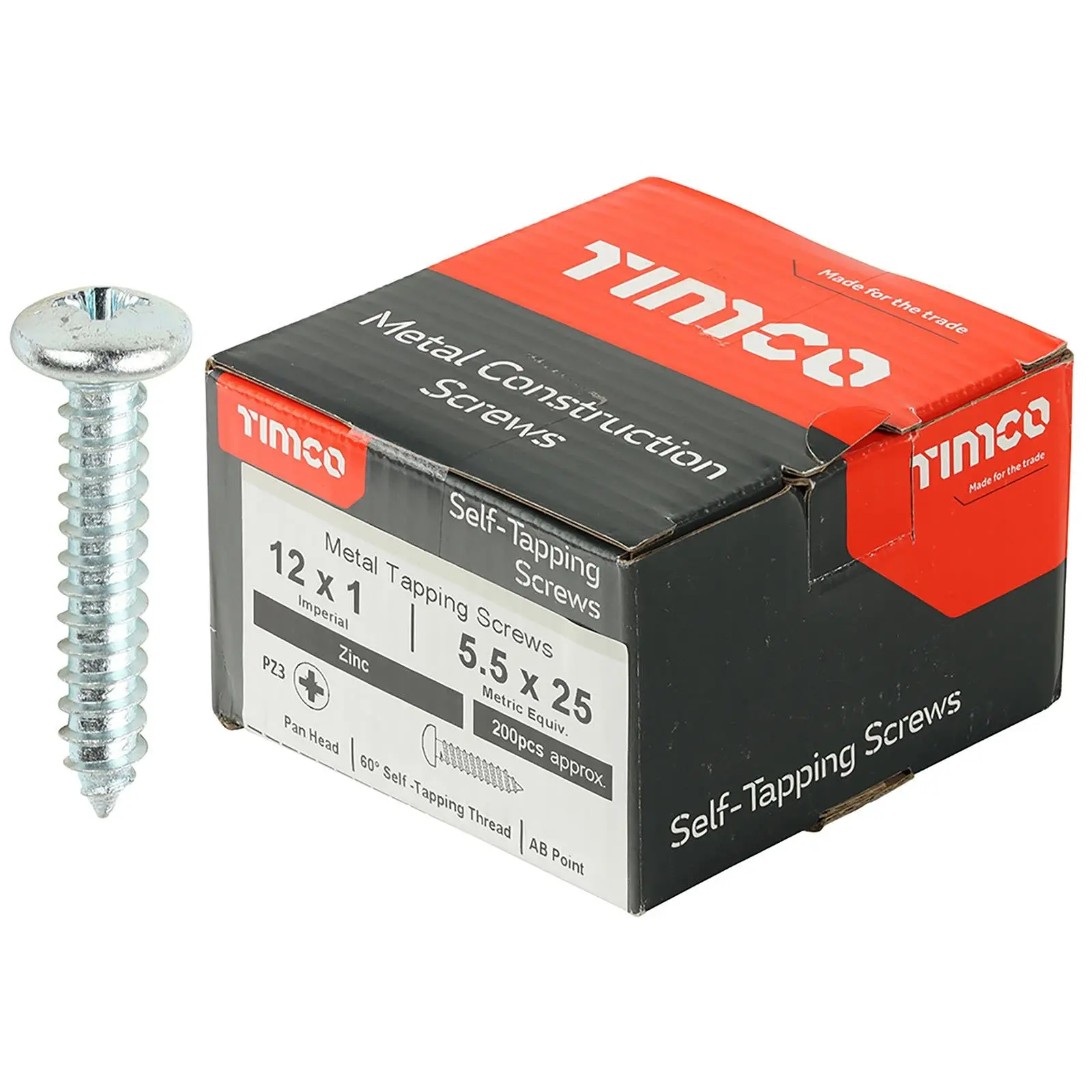 TIMCO Self Tapping Screws Pan Head Zinc Pozi - Choose Size - Image 13