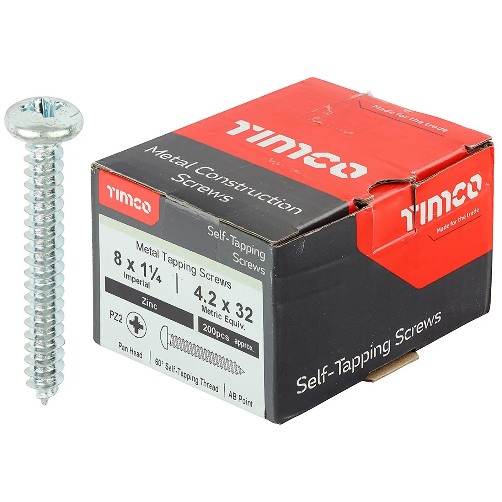 TIMCO Self Tapping Screws Pan Head Zinc Pozi - Choose Size - Image 16