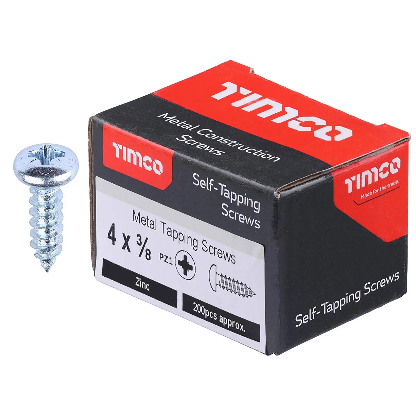 TIMCO Self Tapping Screws Pan Head Zinc Pozi - Choose Size - Image 2