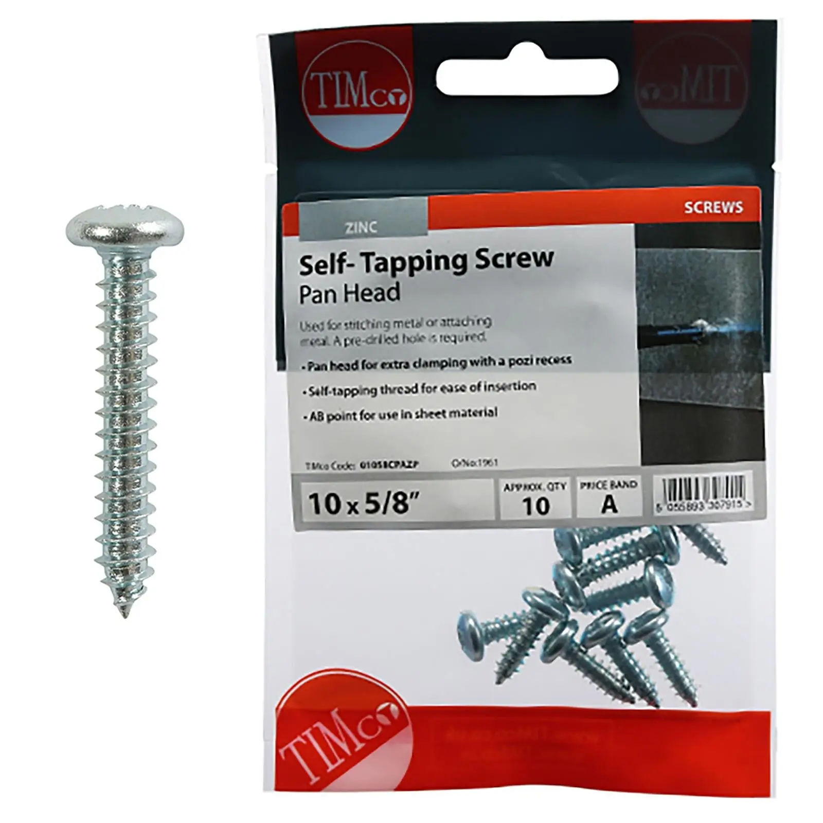TIMCO Self Tapping Screws Pan Head Zinc Pozi - Choose Size - Image 20